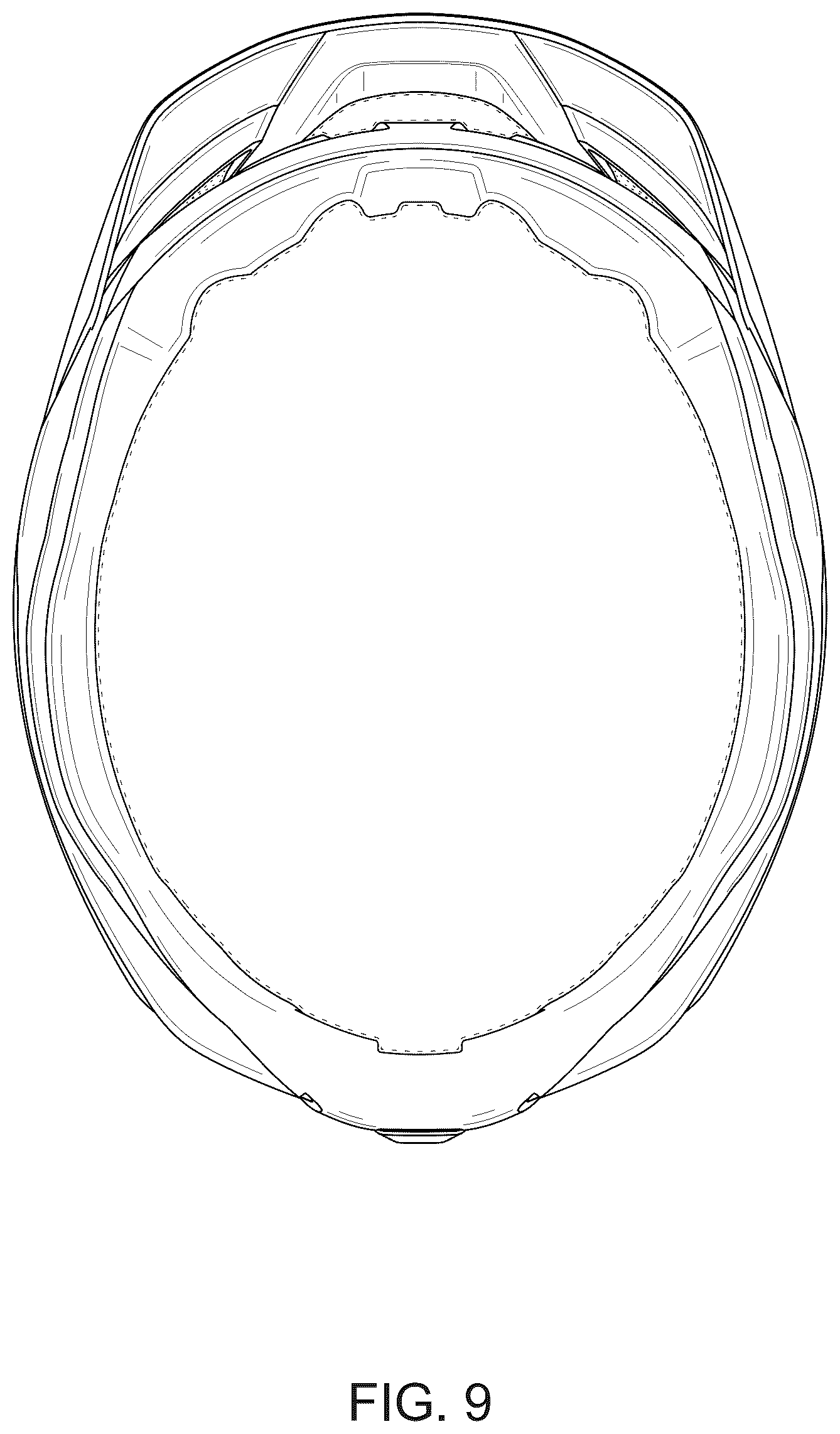 Patent USD1077363 Figure 9 – Helmet