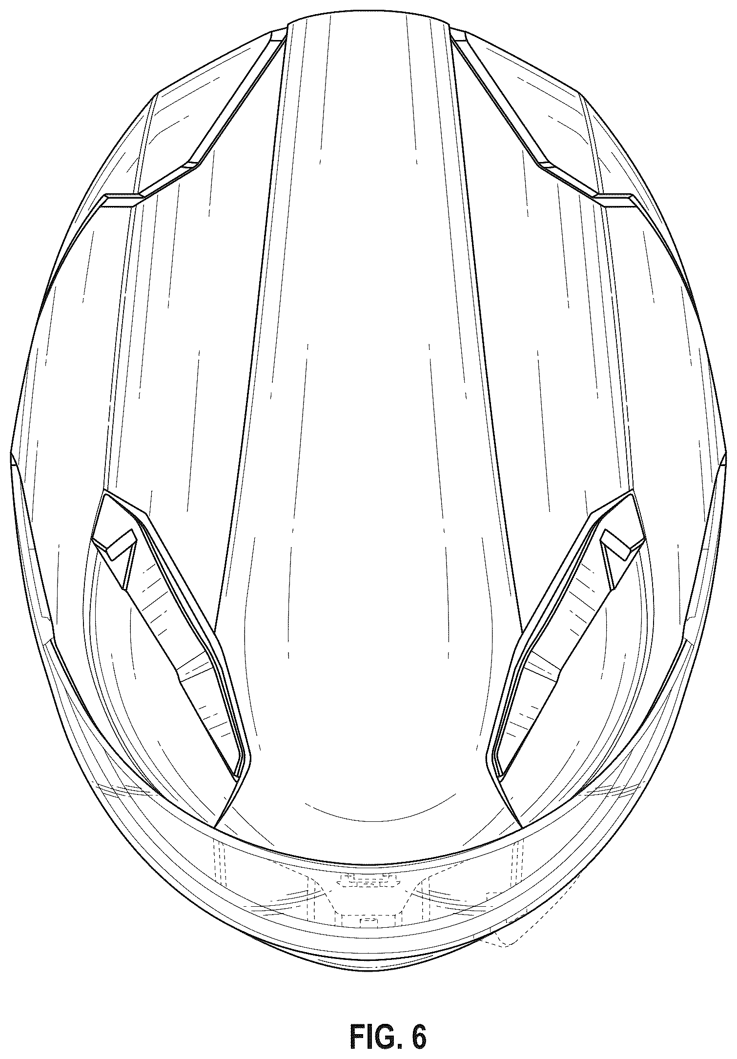 Patent USD1077364 Figure 6 – Helmet