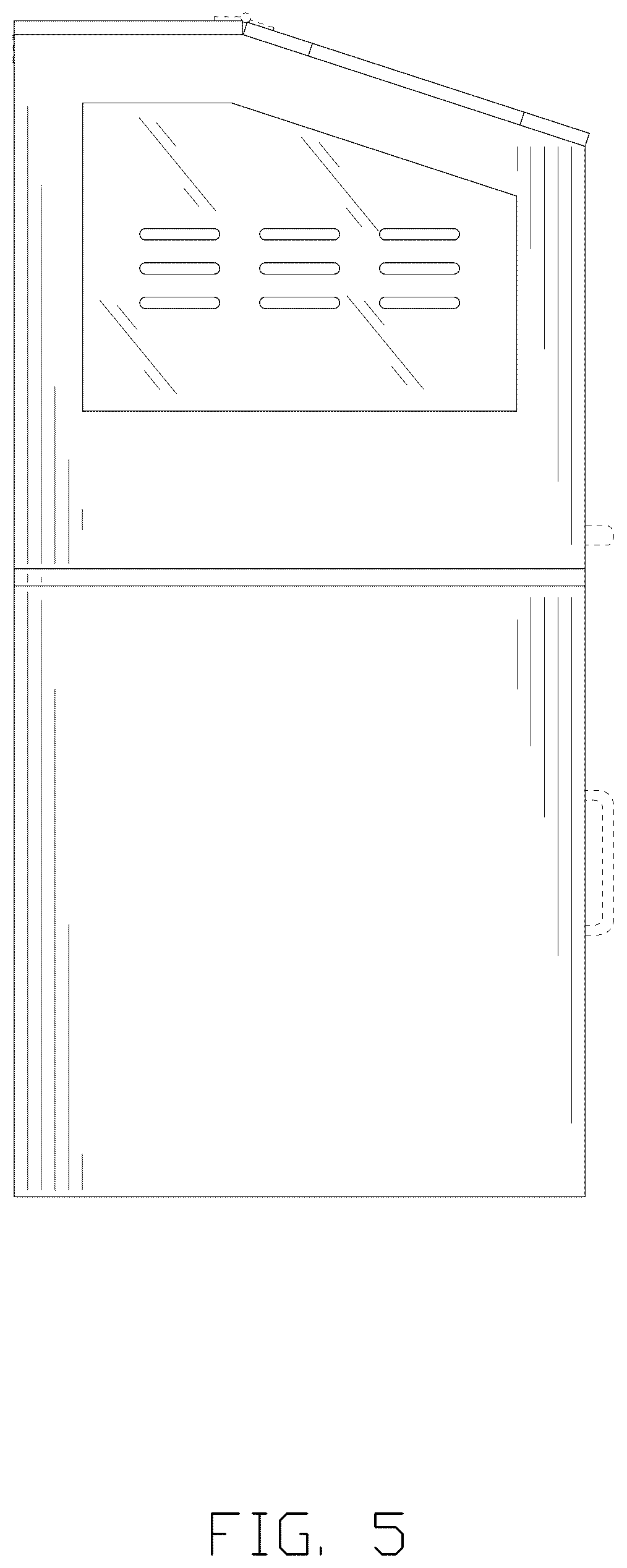 Patent USD1077365 Figure 5 – Animal cage with storage cabinet