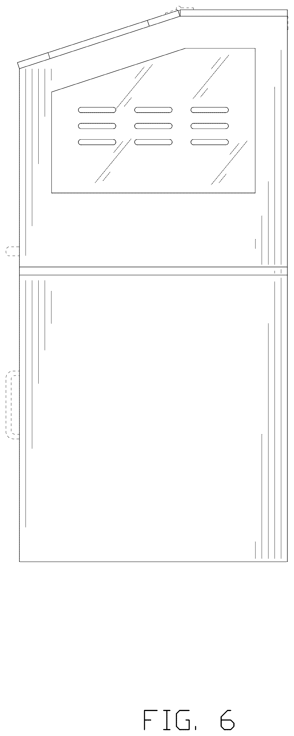 Patent USD1077365 Figure 6 – Animal cage with storage cabinet