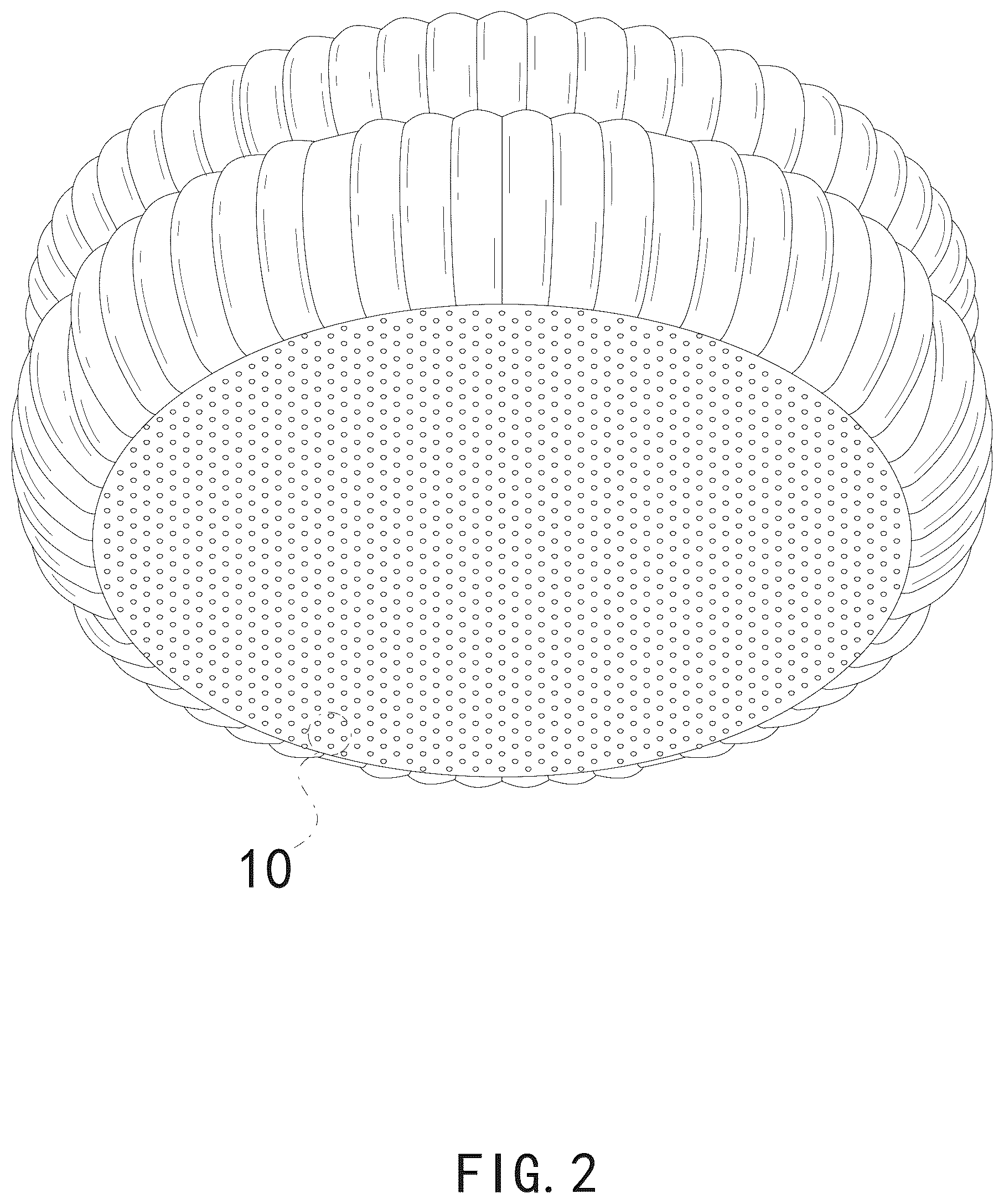 Patent USD1077366 Figure 2 – Pet bed