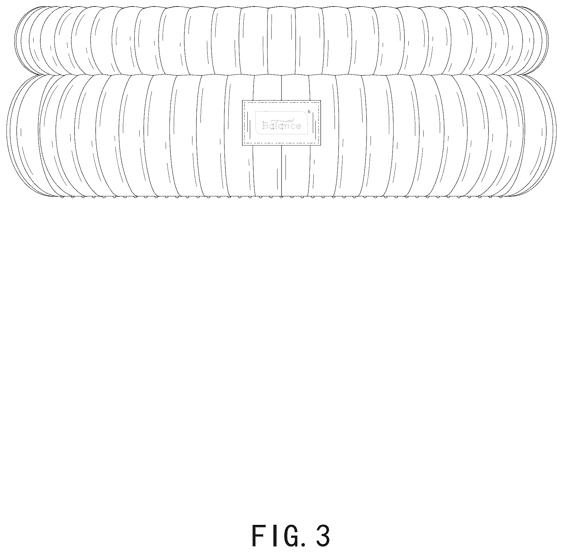 Patent USD1077366 Figure 3 – Pet bed
