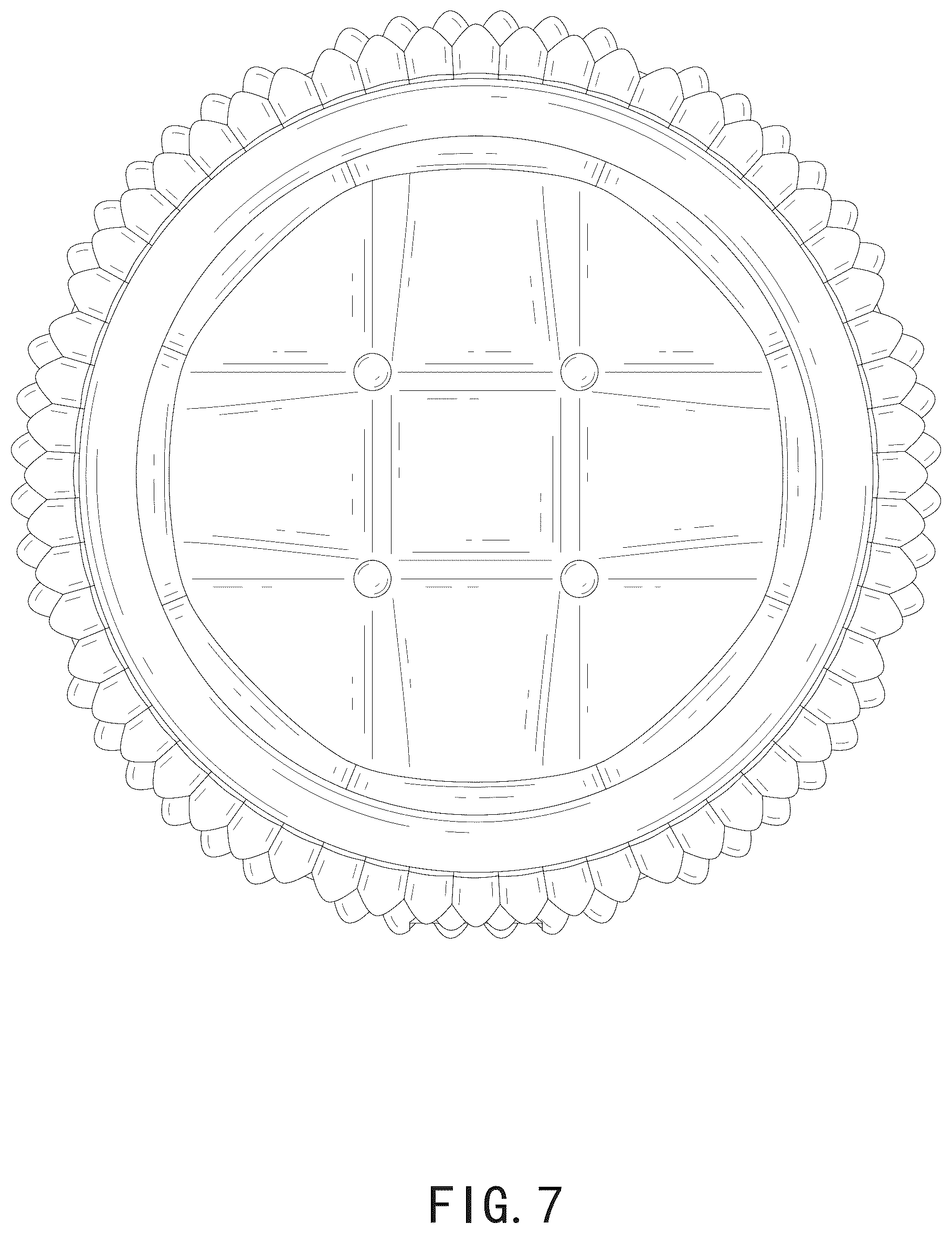 Patent USD1077366 Figure 7 – Pet bed