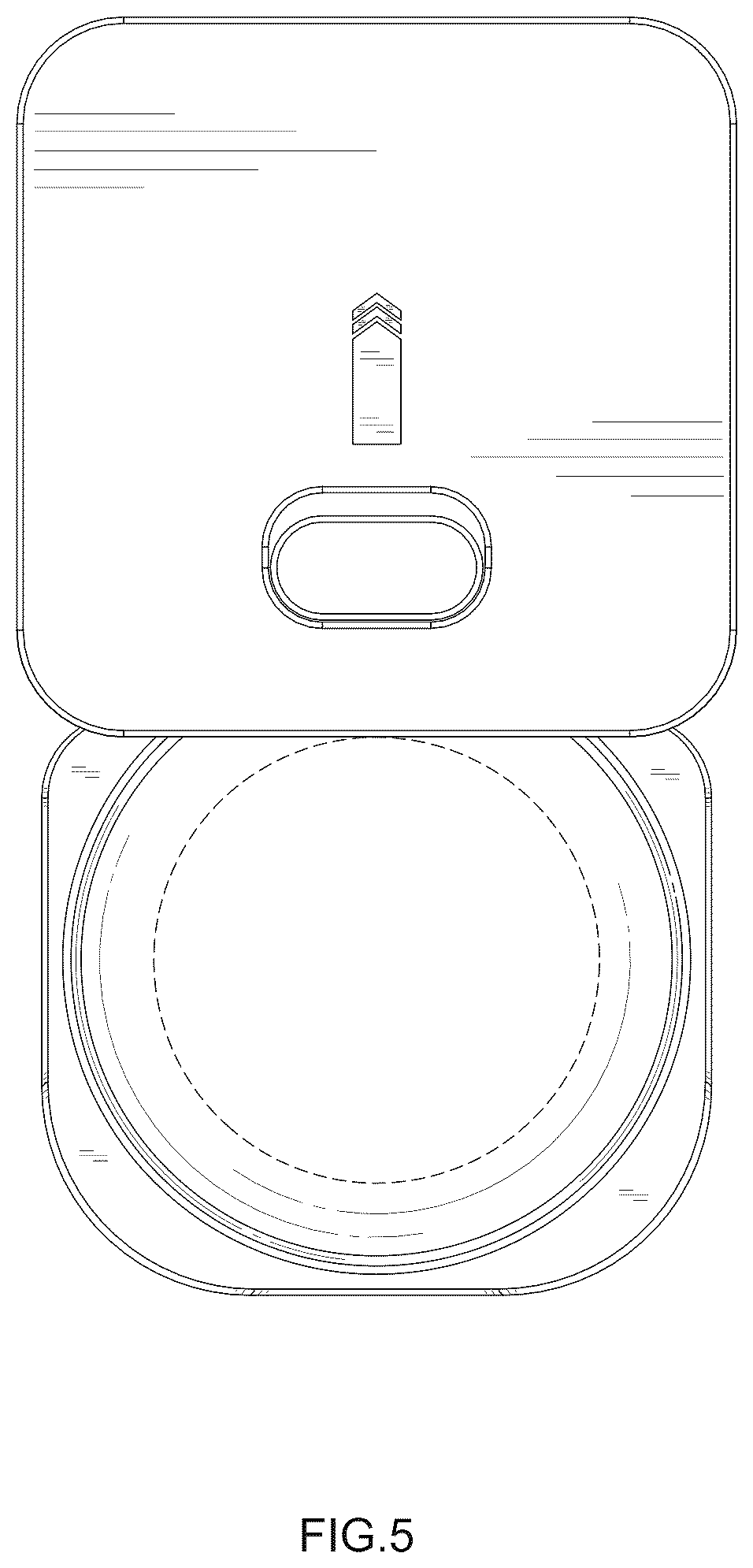 Patent USD1077367 Figure 5 – Feeding device for pets