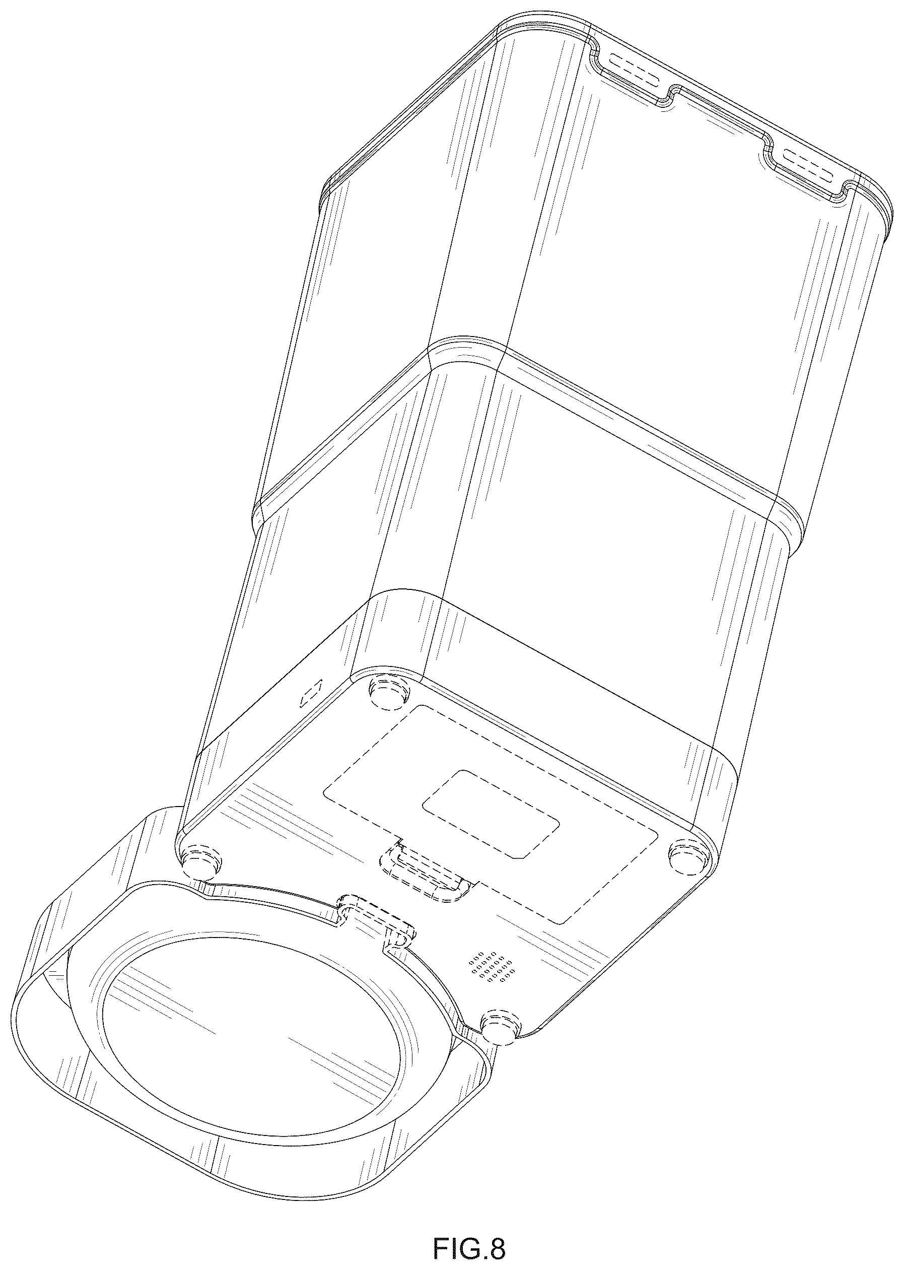 Patent USD1077367 Figure 8 – Feeding device for pets