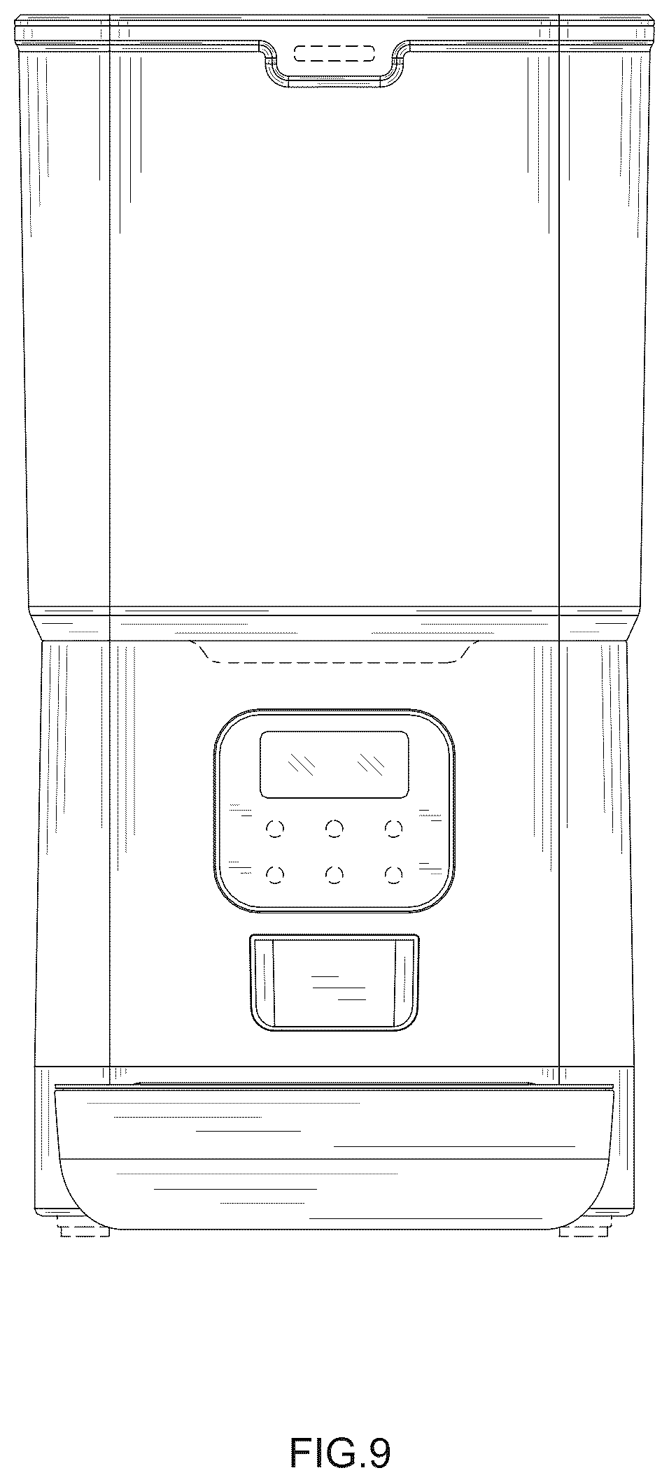 Patent USD1077367 Figure 9 – Feeding device for pets