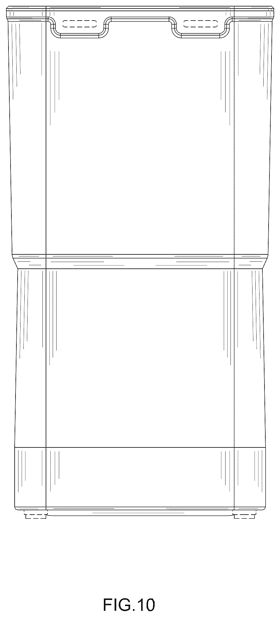 Patent USD1077367 Figure 10 – Feeding device for pets