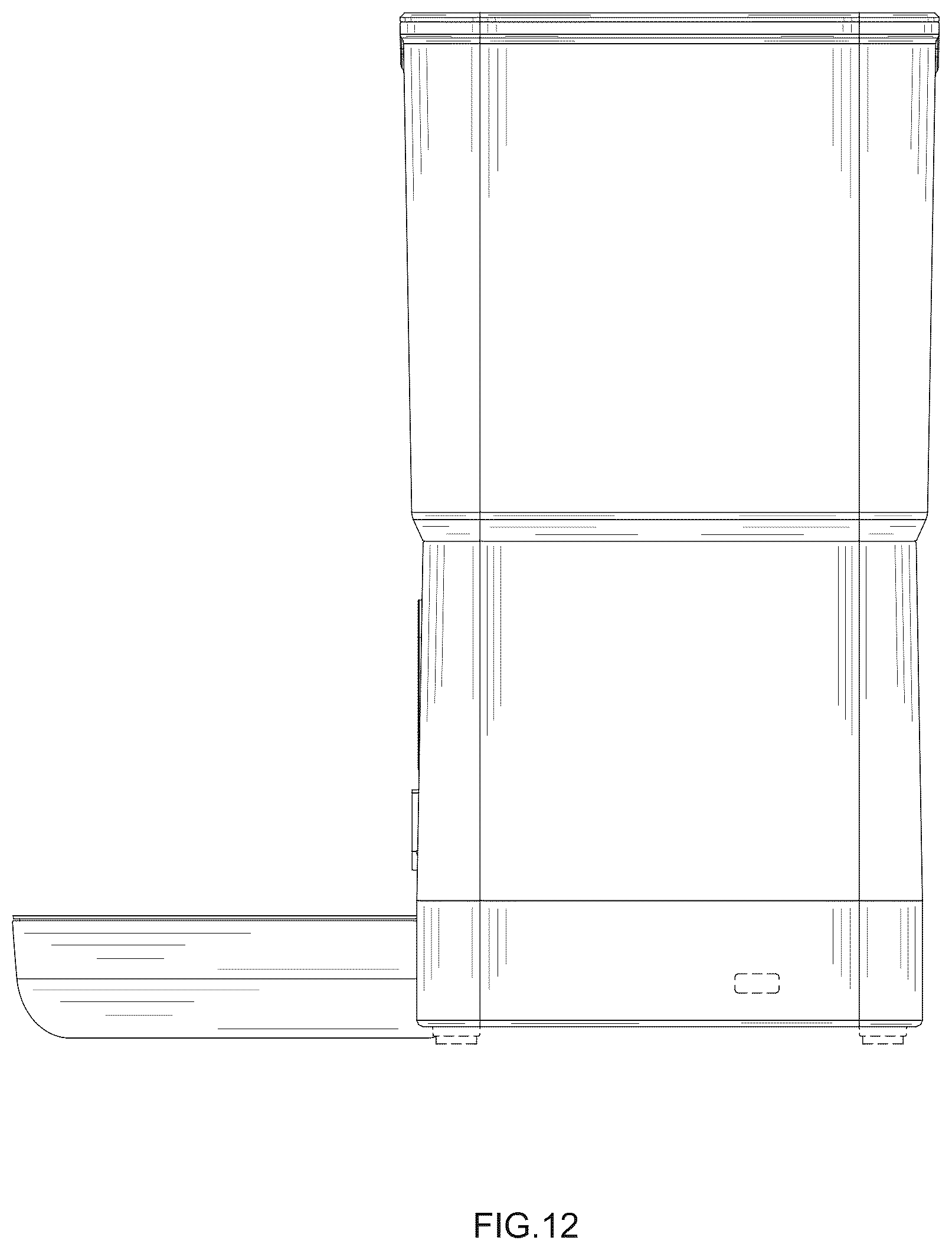 Patent USD1077367 Figure 12 – Feeding device for pets