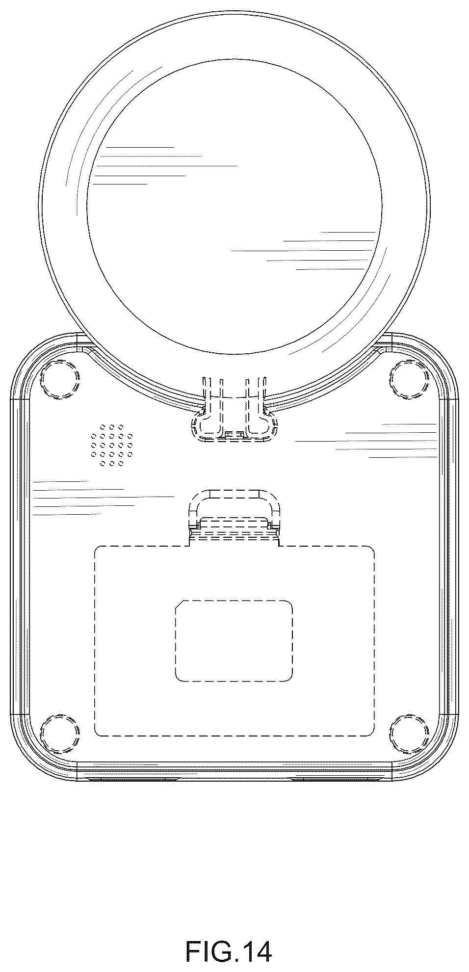 Patent USD1077367 Figure 14 – Feeding device for pets
