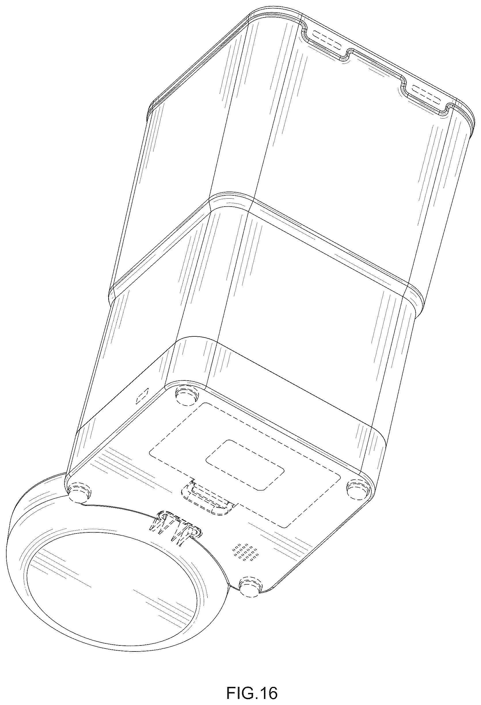 Patent USD1077367 Figure 16 – Feeding device for pets