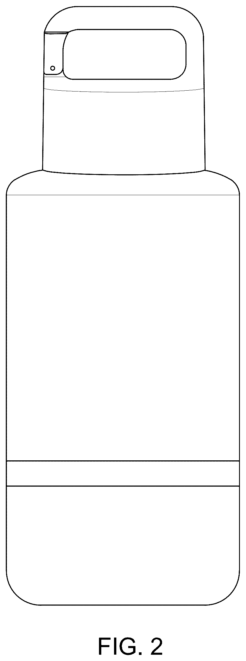 Patent USD1077370 Figure 2 – Multifunctional travel pet water bottle with a detachable bowl
