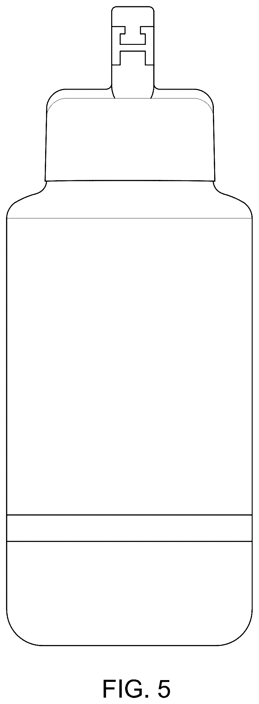 Patent USD1077370 Figure 5 – Multifunctional travel pet water bottle with a detachable bowl