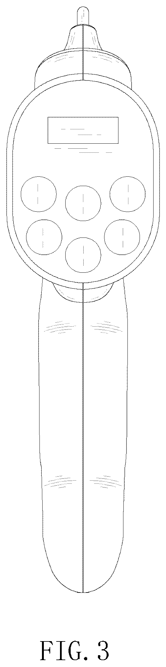 Patent USD1077374 Figure 3 – Combination leash handle and transmitter