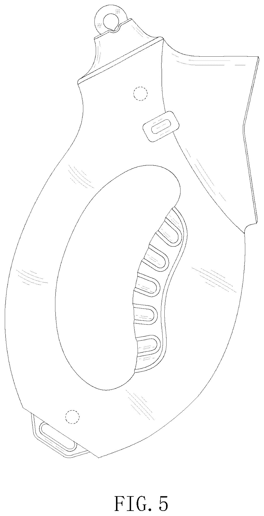 Patent USD1077374 Figure 5 – Combination leash handle and transmitter