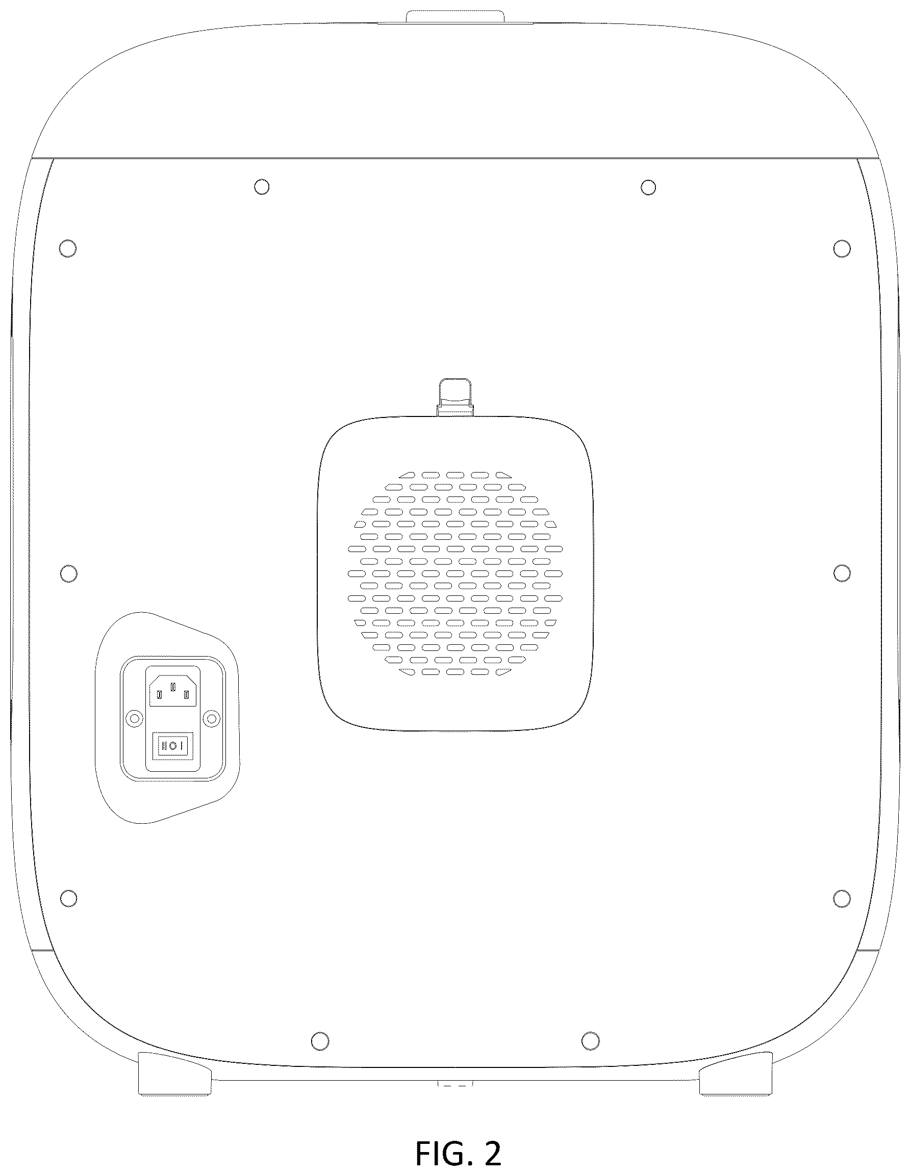 Patent USD1077375 Figure 2 – Pet dryer