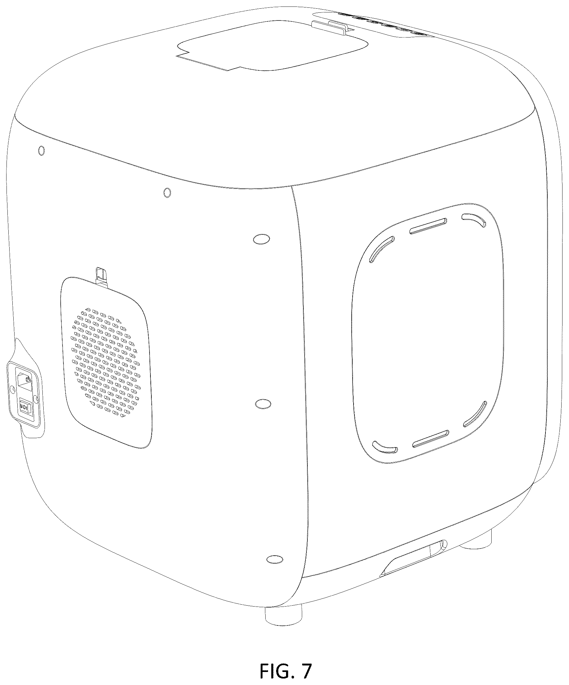 Patent USD1077375 Figure 7 – Pet dryer