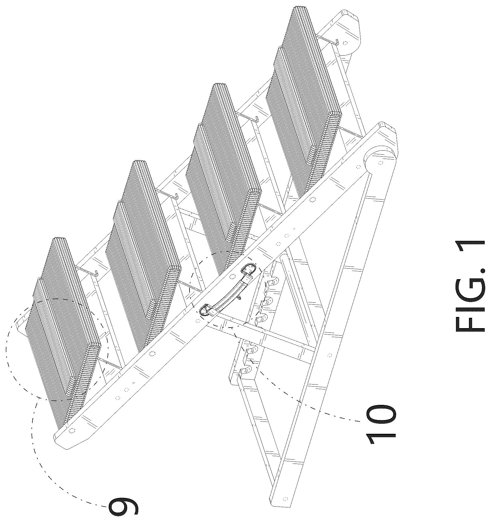 Patent USD1077376 Figure 1 – Dog ramp