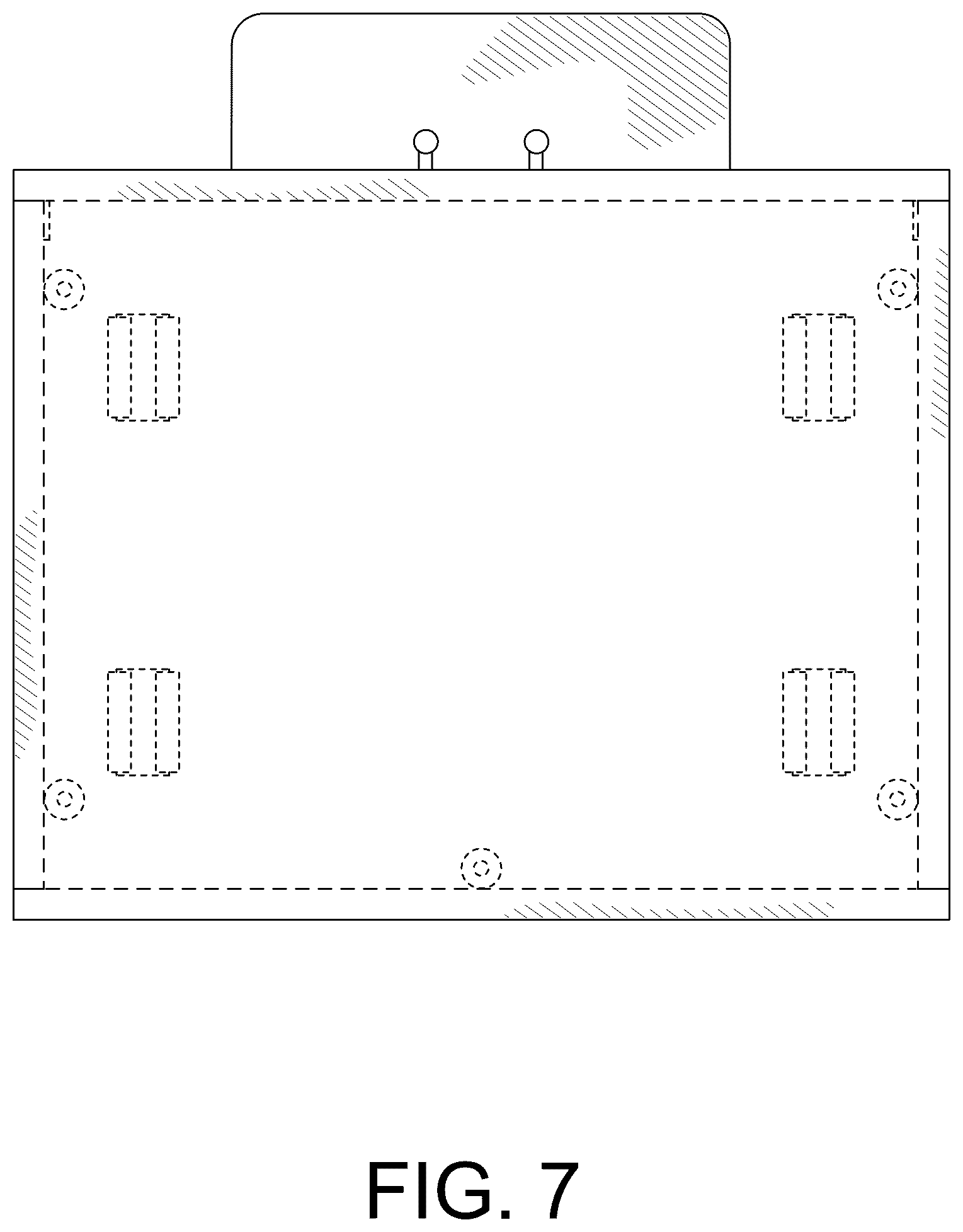 Patent USD1077377 Figure 7 – Raised litter box storage system