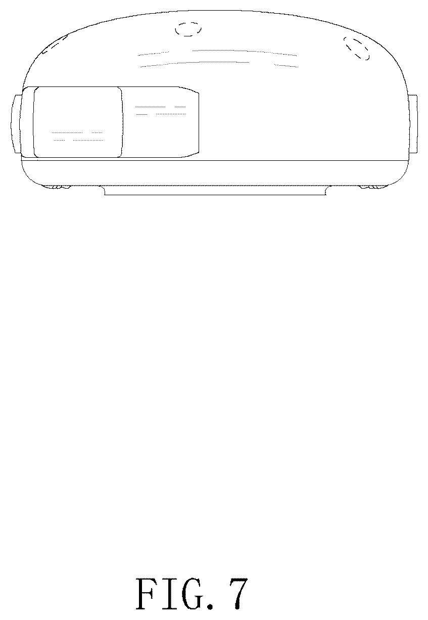Patent USD1077379 Figure 7 – Remote transmitter for dog training collar