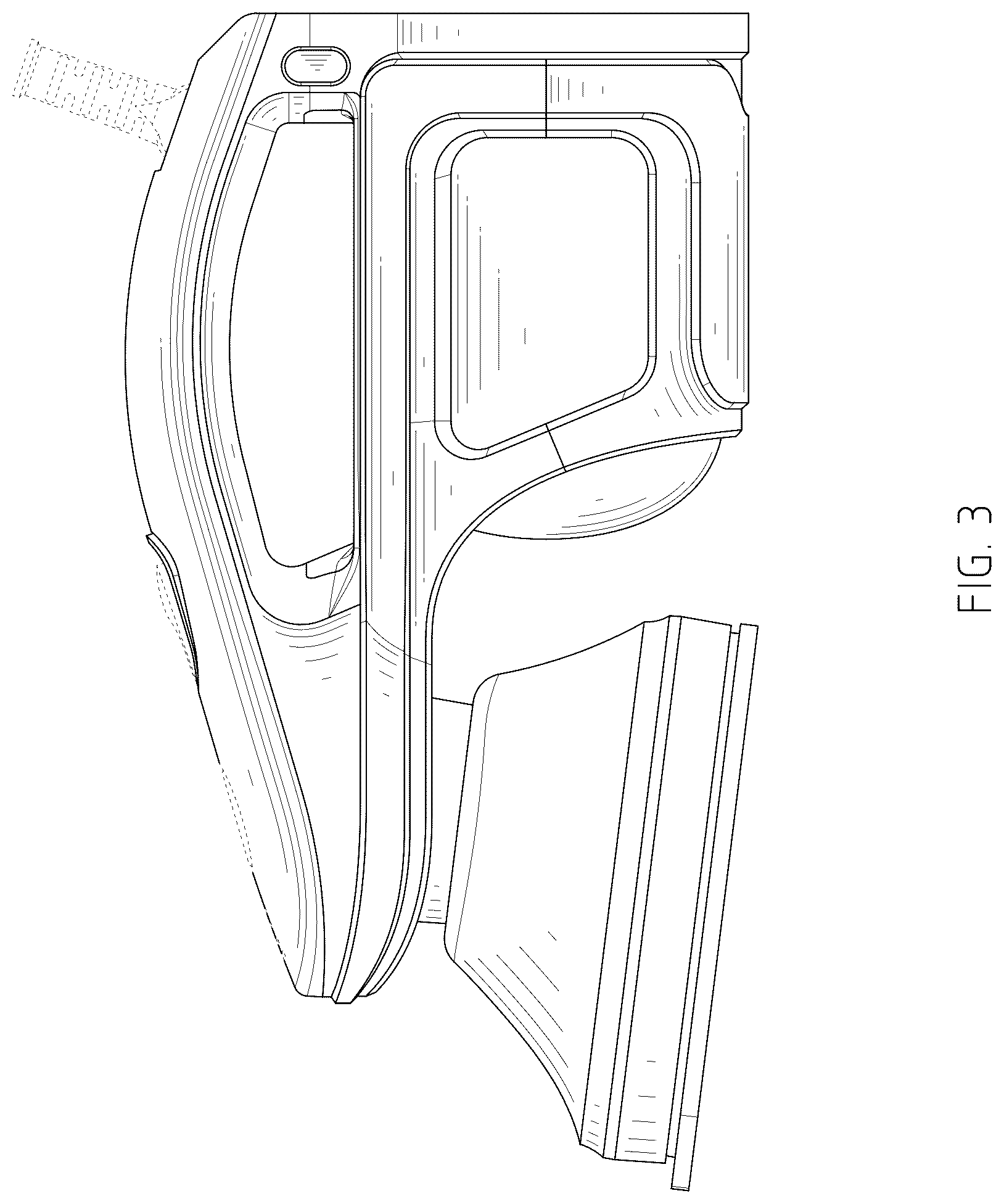 Patent USD1077383 Figure 3 – Garment steamer