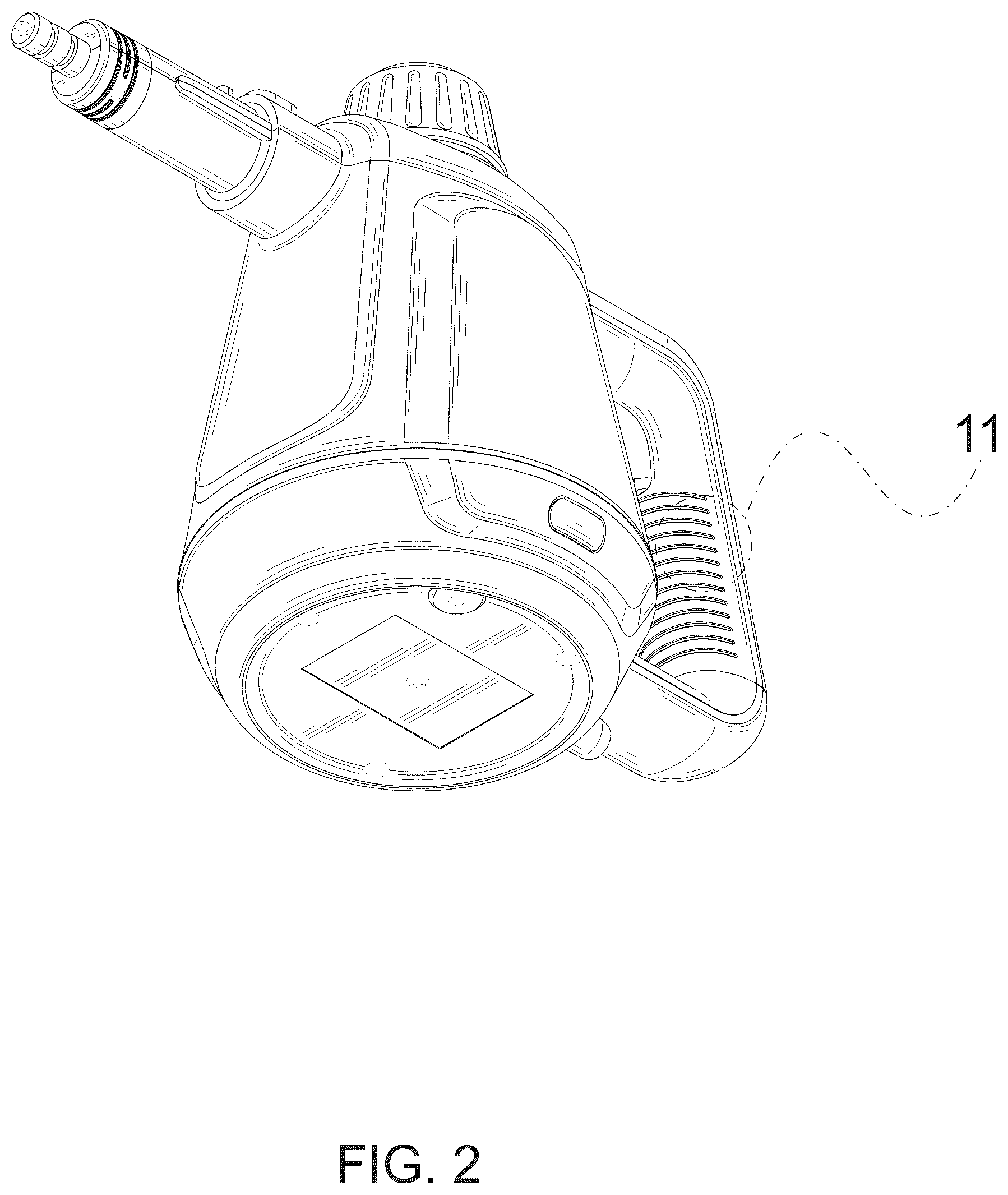 Patent USD1077384 Figure 2 – Steam cleaning device