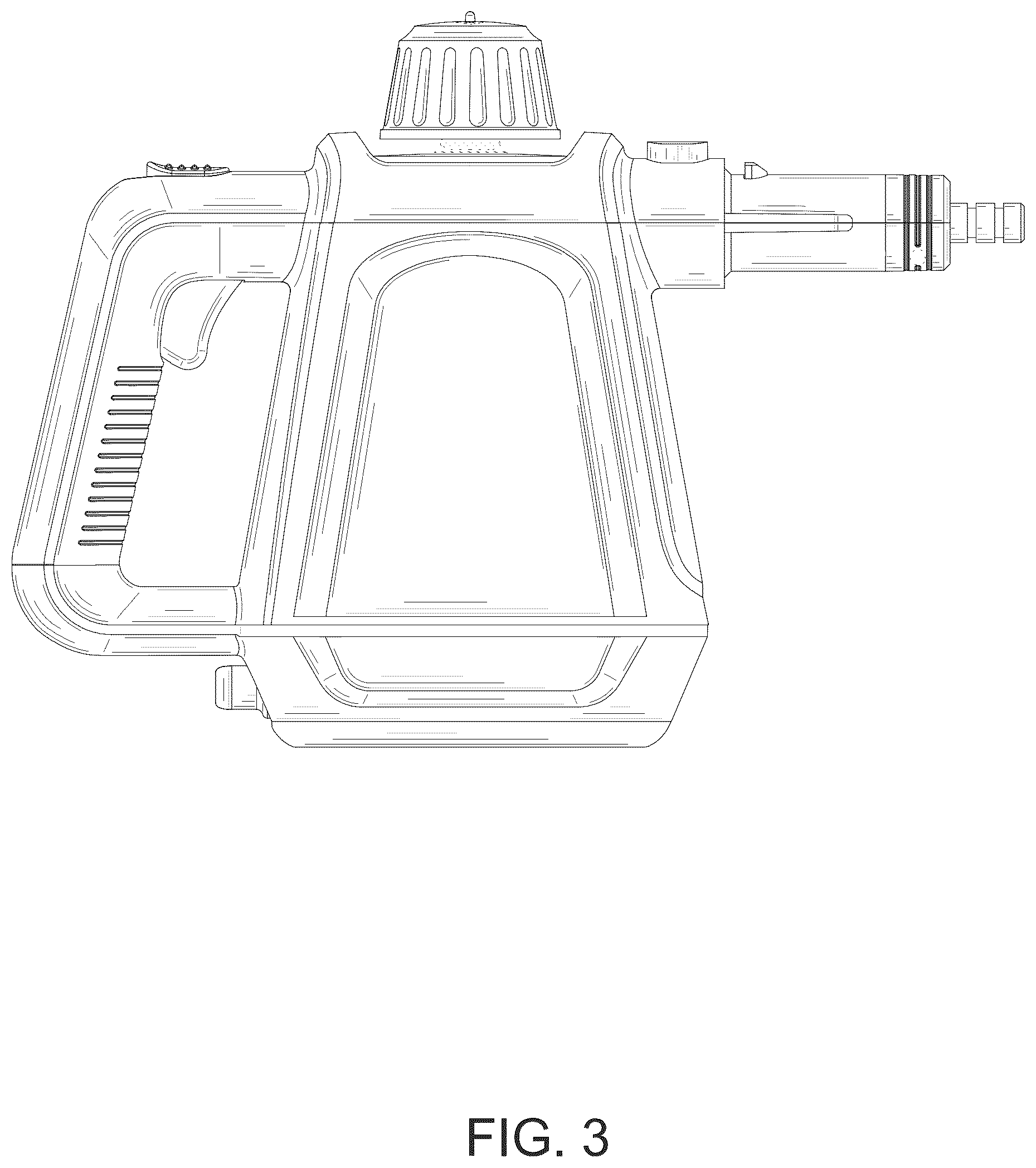 Patent USD1077384 Figure 3 – Steam cleaning device