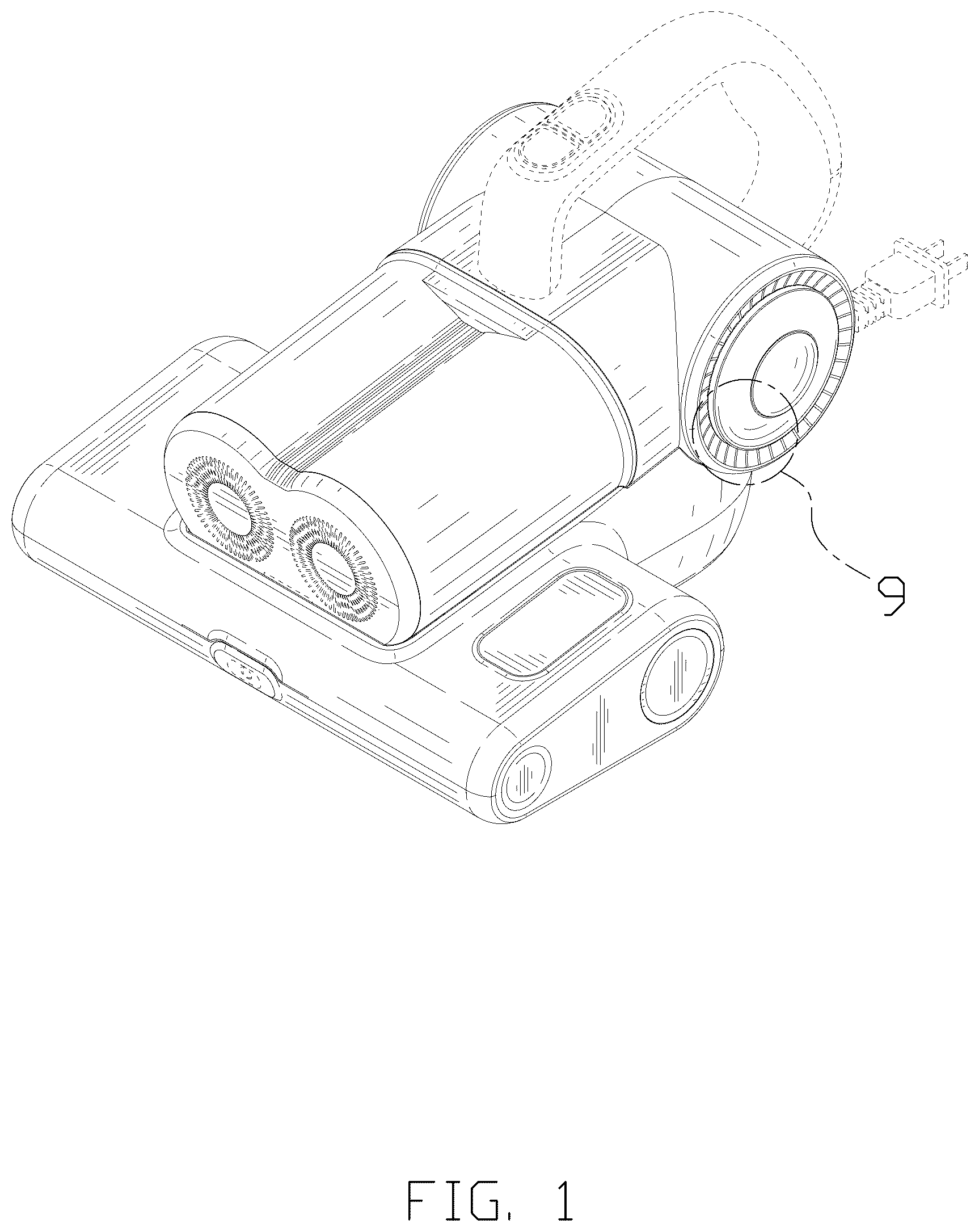 Patent USD1077386 — Dust mite controller — Figure 1