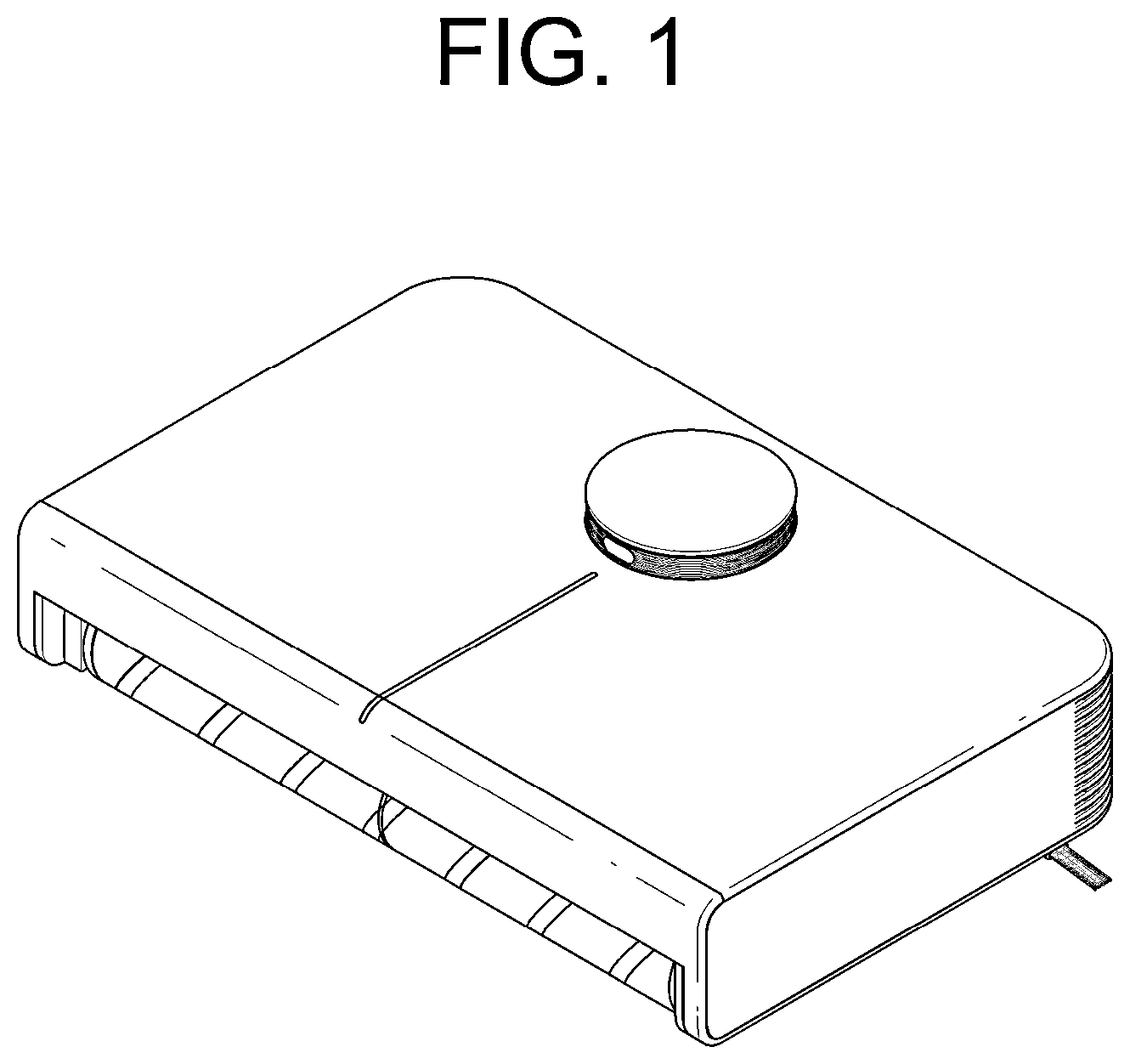 Patent USD1077388 Figure 1 – Robotic vacuum cleaner for vehicles