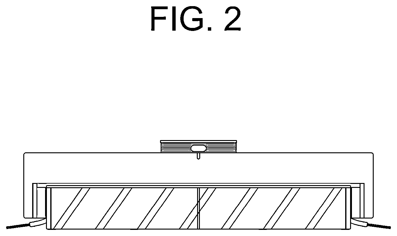 Patent USD1077388 Figure 2 – Robotic vacuum cleaner for vehicles