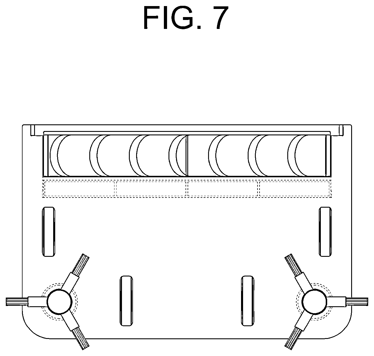 Patent USD1077388 Figure 7 – Robotic vacuum cleaner for vehicles