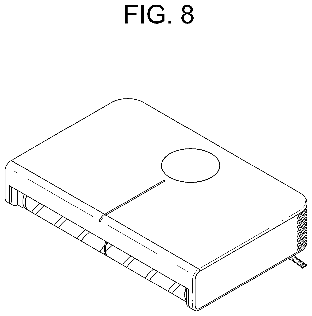 Patent USD1077388 Figure 8 – Robotic vacuum cleaner for vehicles
