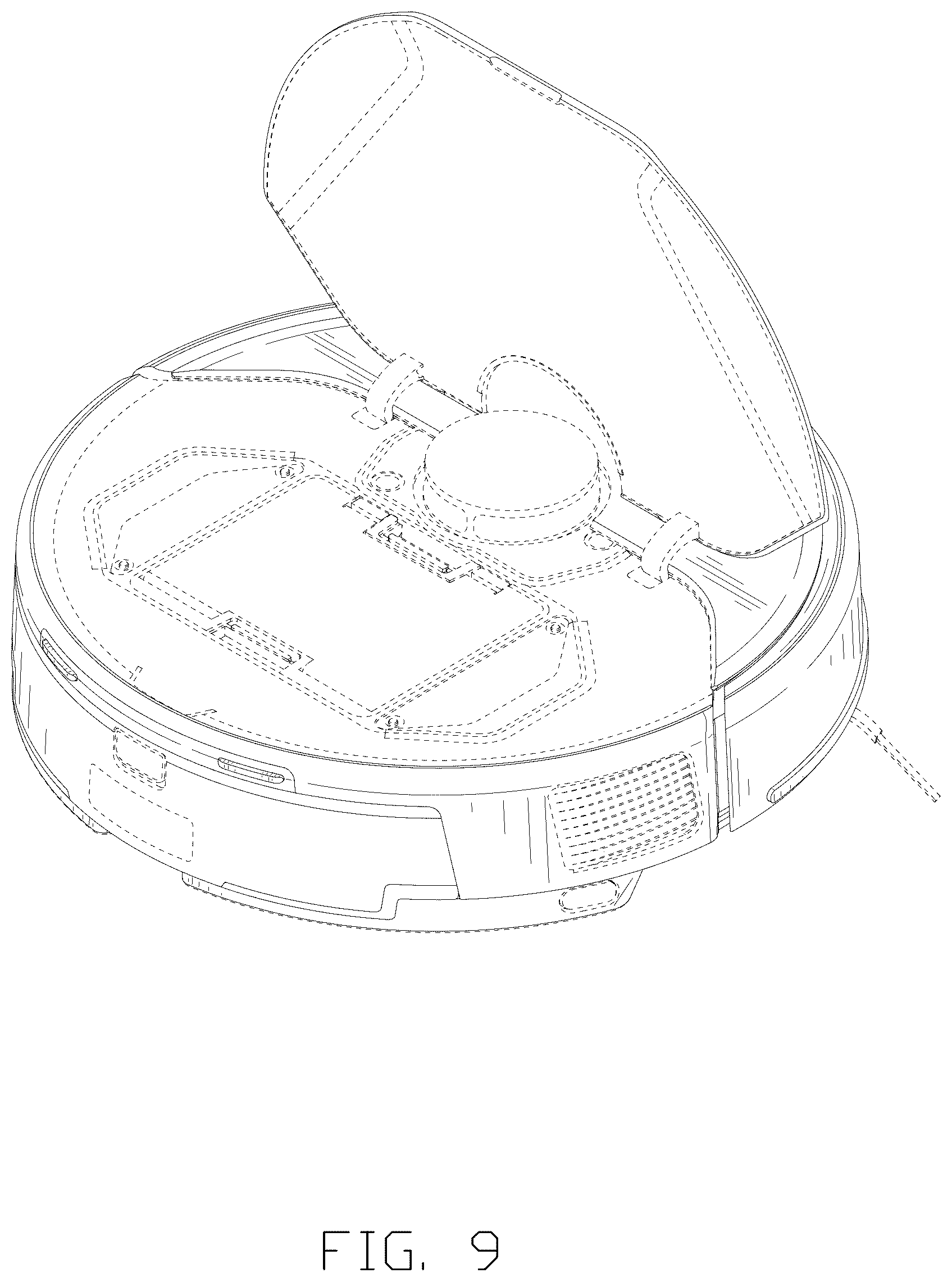 Patent USD1077389 Figure 9 – Robotic cleaner