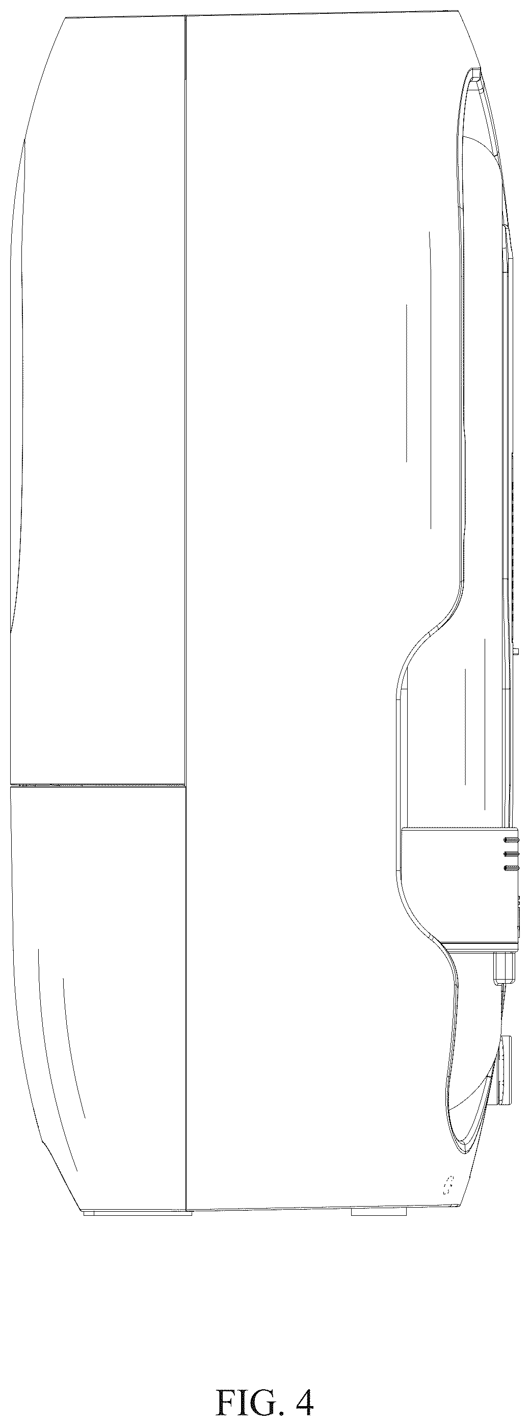 Patent USD1077390 Figure 4 – Vacuum cleaner