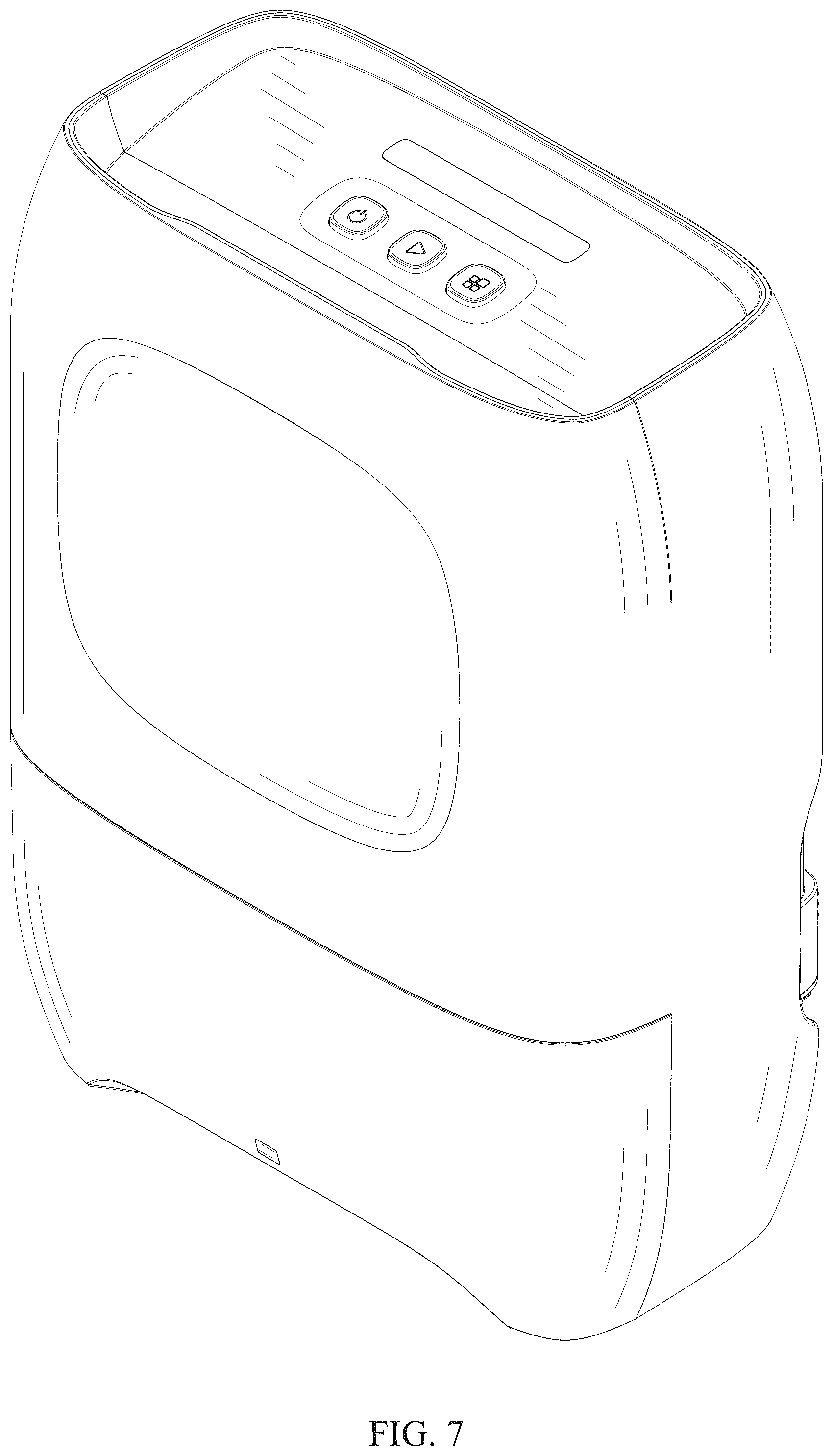 Patent USD1077390 Figure 7 – Vacuum cleaner