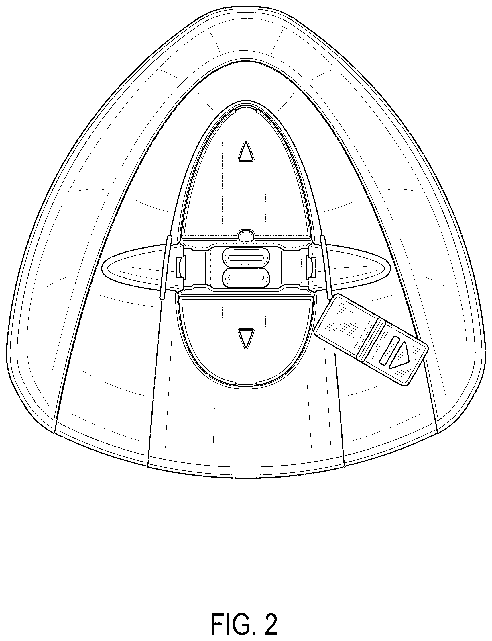 Patent USD1077395 Figure 2 – Cleaning device