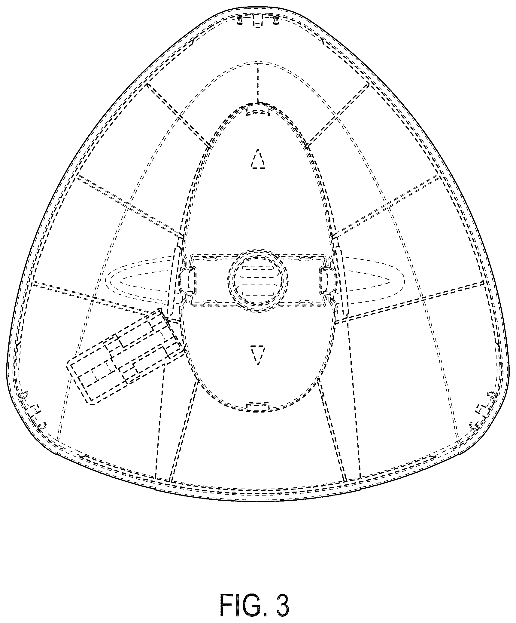 Patent USD1077395 Figure 3 – Cleaning device