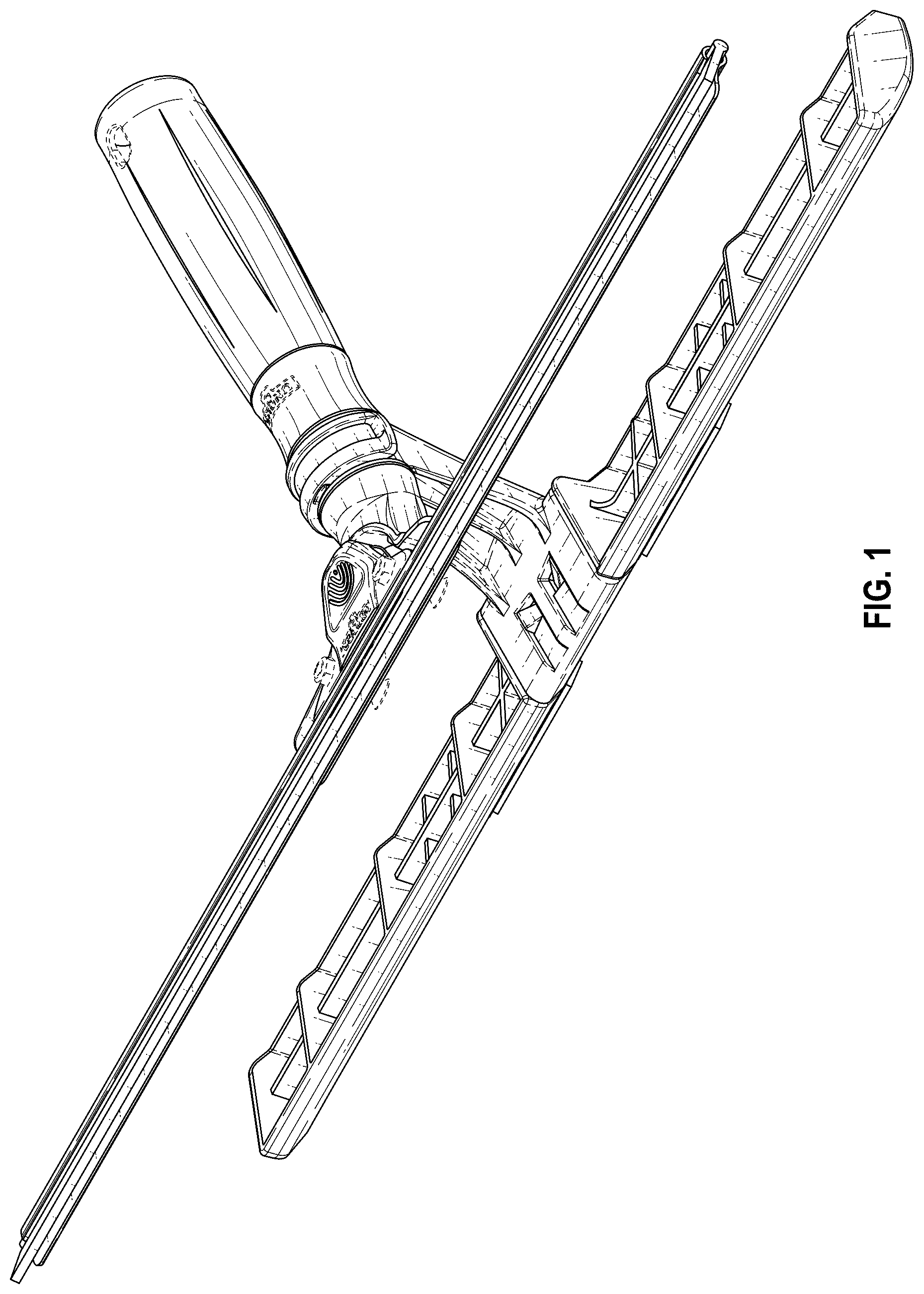 Patent USD1077397 Figure 1 – Squeegee and scrubber bar tool
