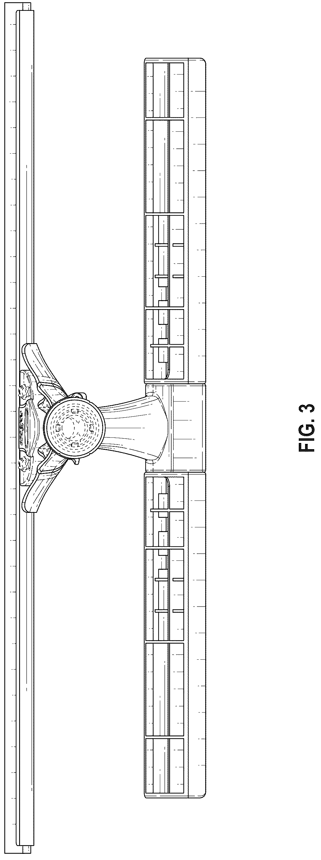 Patent USD1077397 Figure 3 – Squeegee and scrubber bar tool