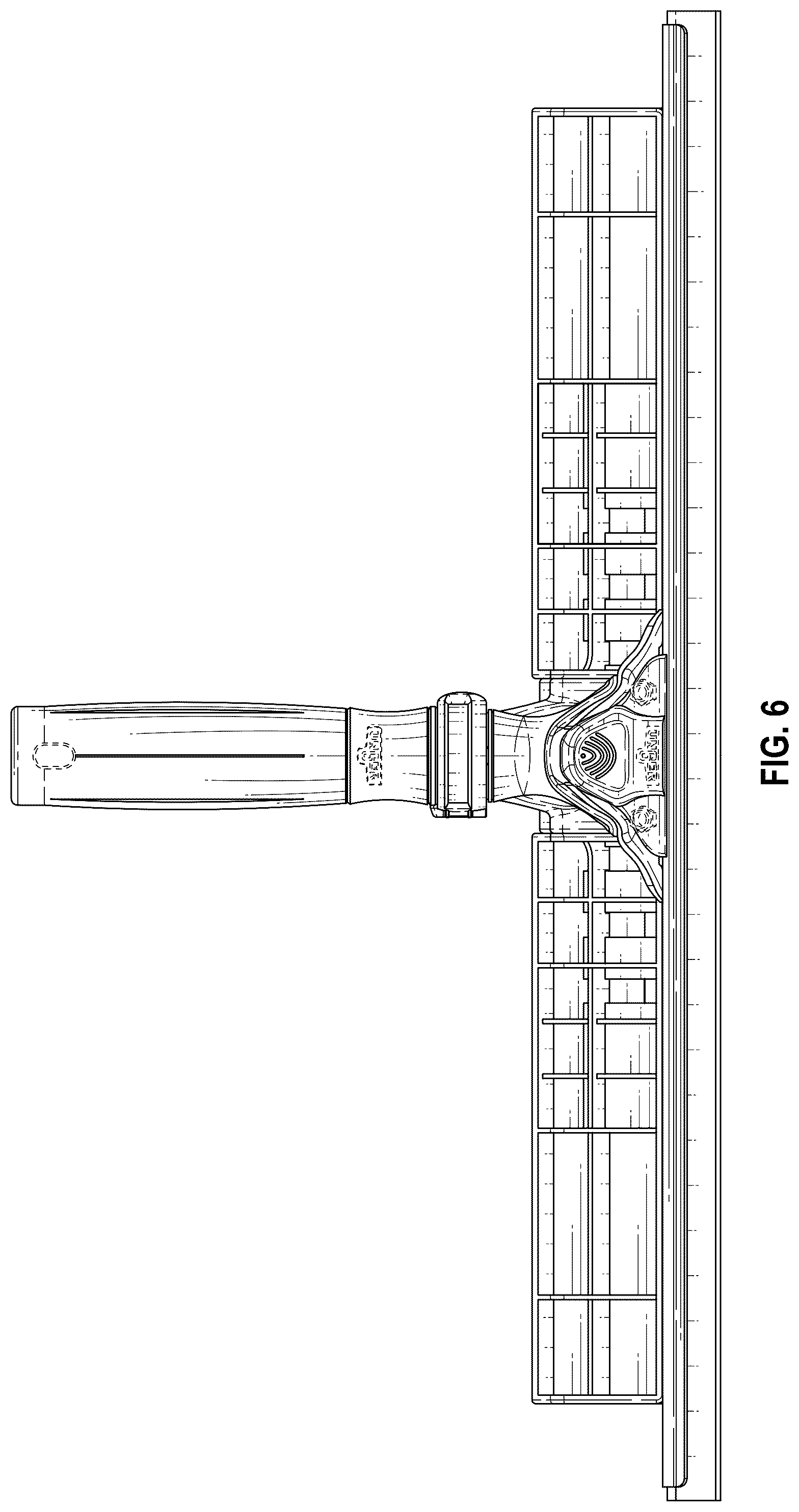 Patent USD1077397 Figure 5 – Squeegee and scrubber bar tool
