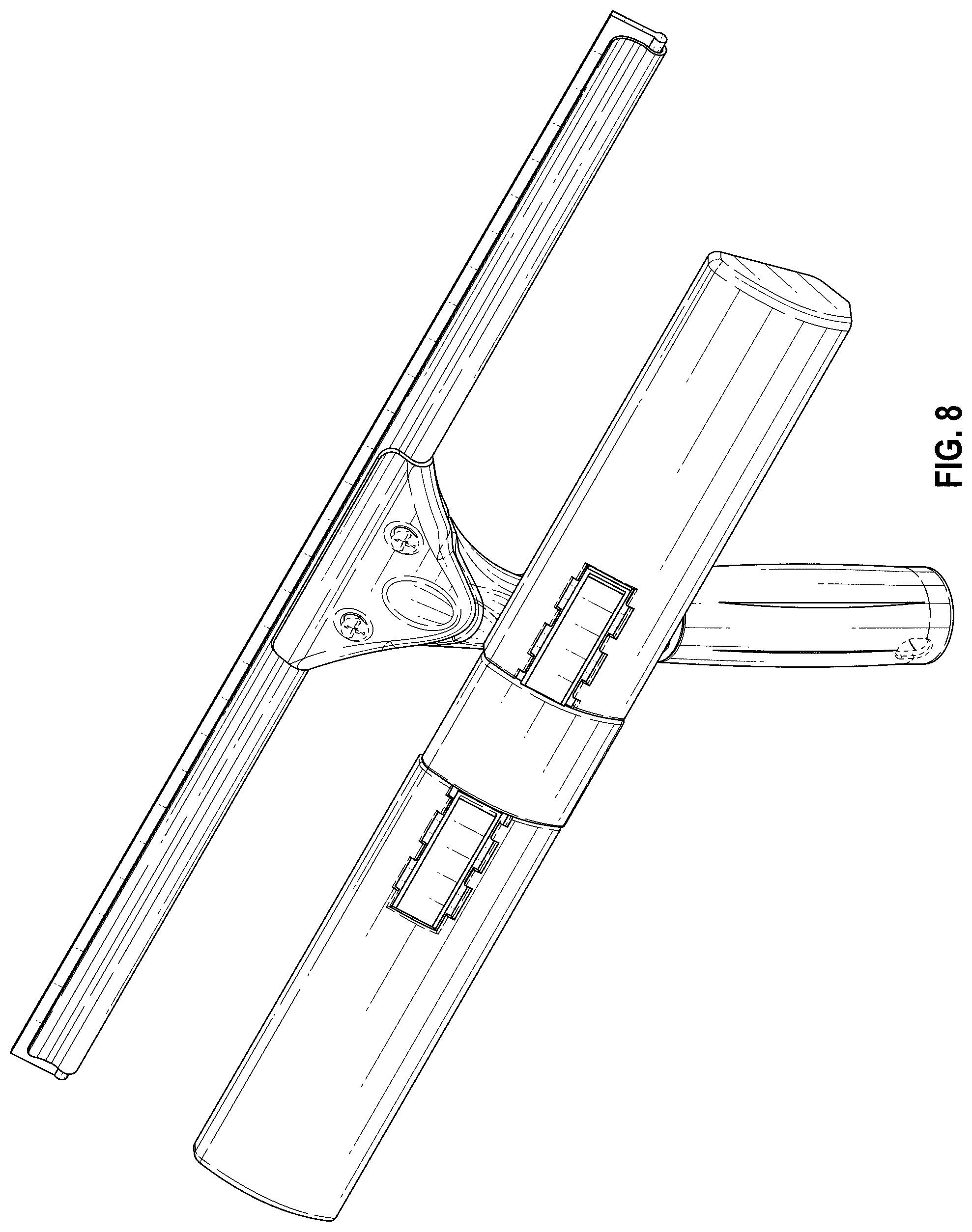 Patent USD1077397 Figure 7 – Squeegee and scrubber bar tool
