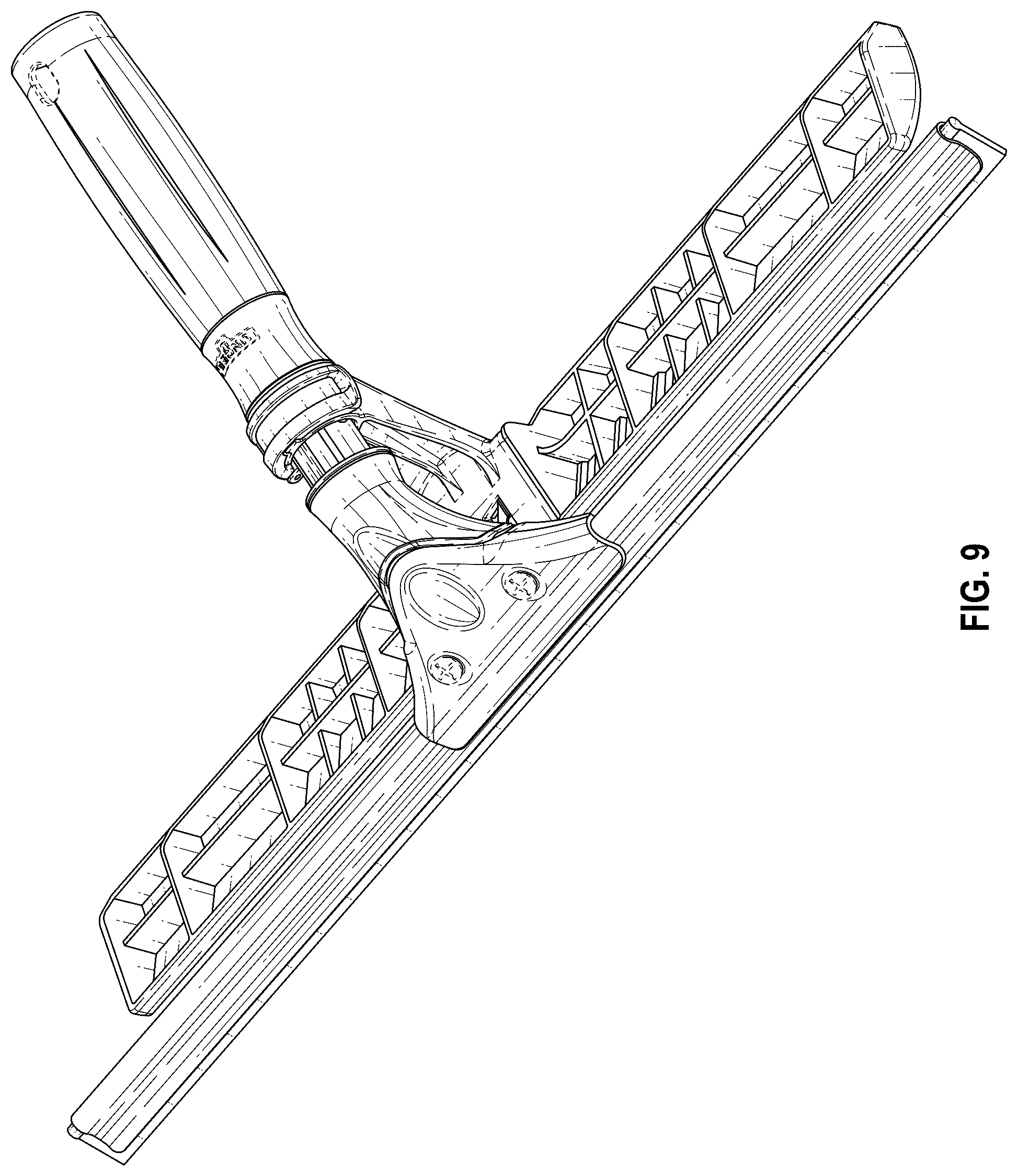 Patent USD1077397 Figure 8 – Squeegee and scrubber bar tool