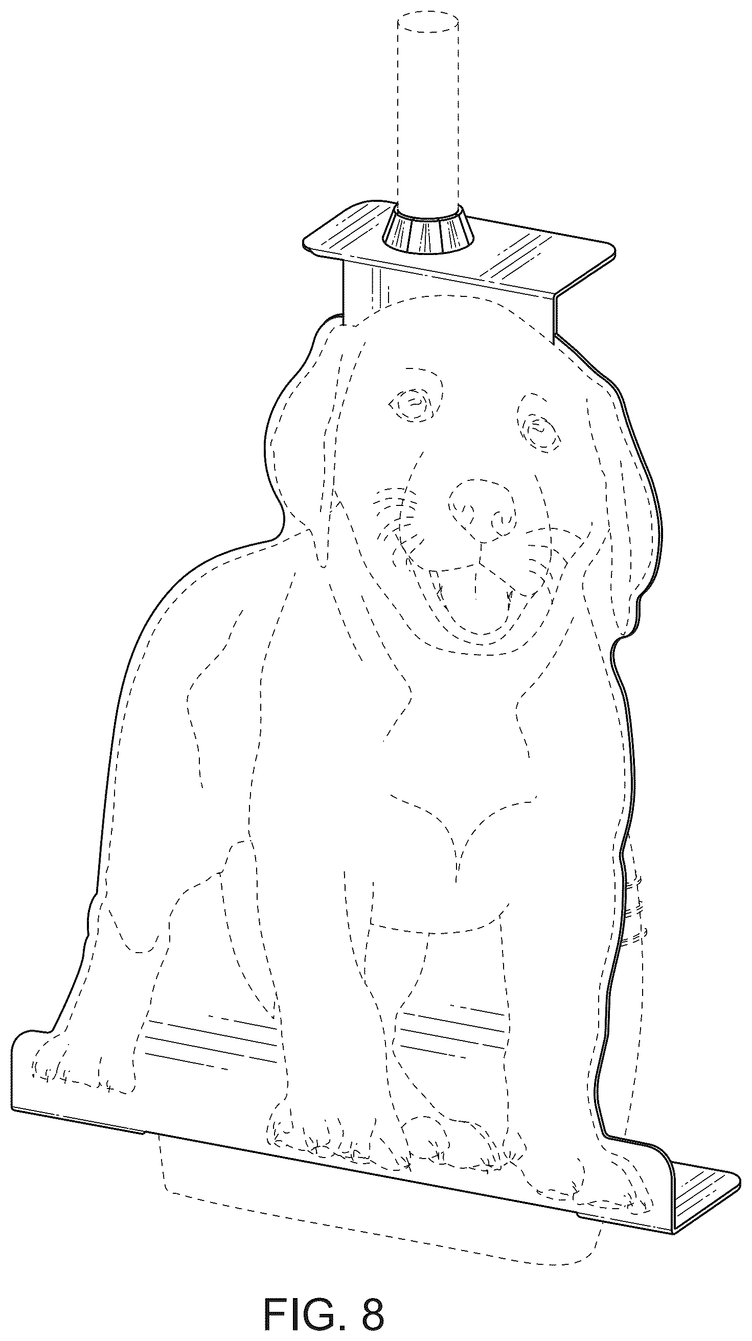 Patent USD1077398 Figure 8 – Cover for handled implements
