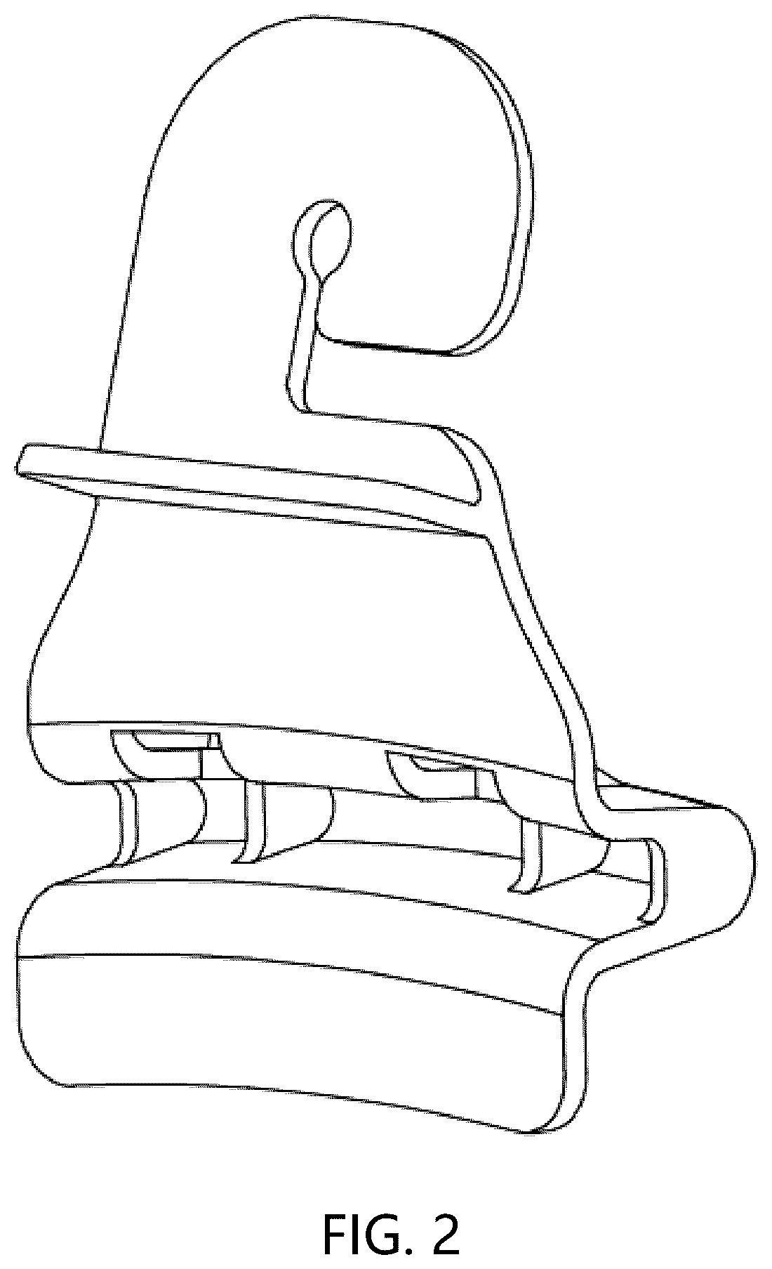 Patent USD1077399 Figure 2 – Bucket lid clip