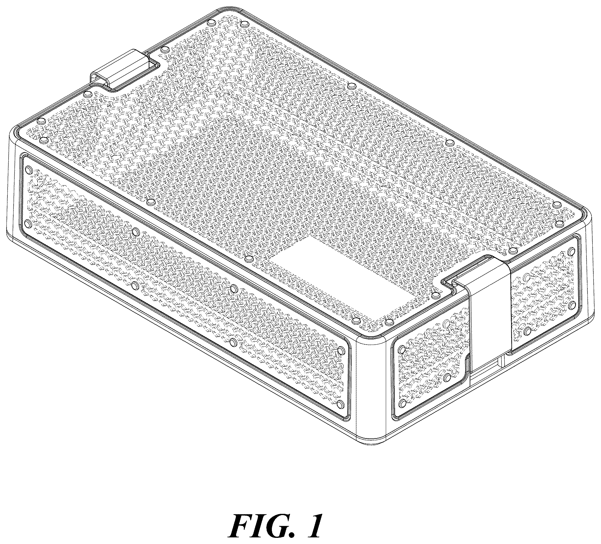 Patent USD1077400 Figure 1 – Washing container for tray