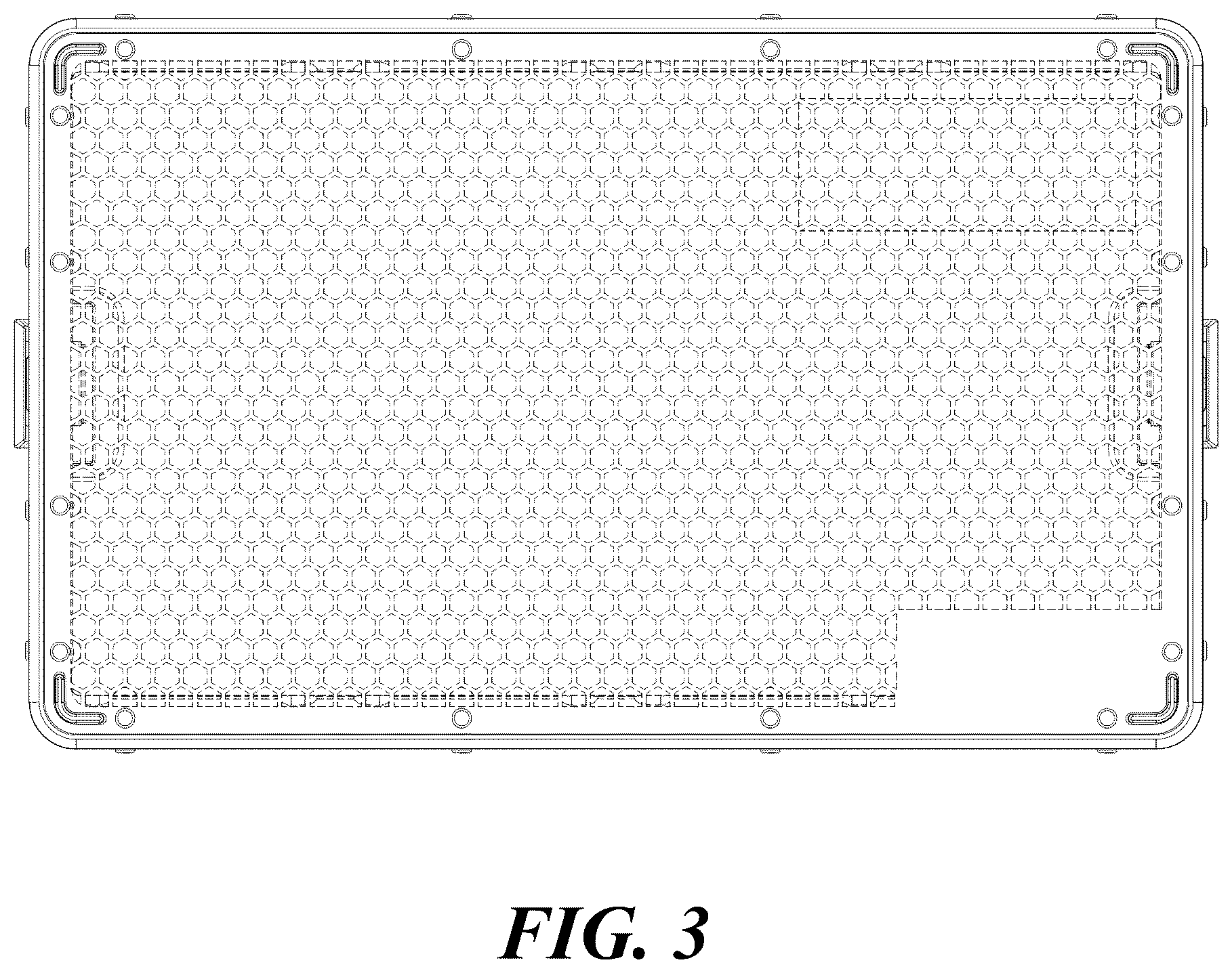Patent USD1077400 Figure 3 – Washing container for tray