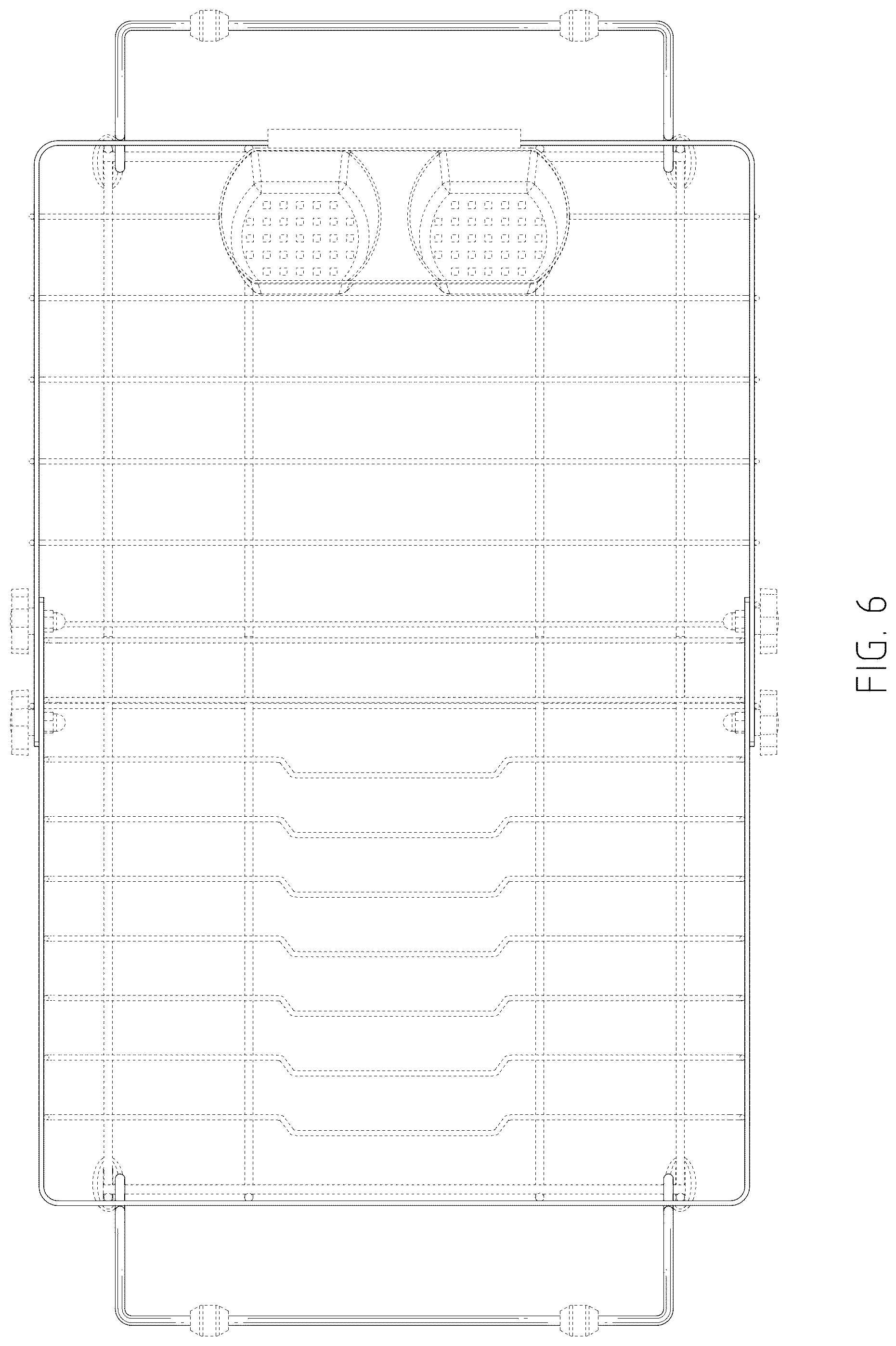 Patent USD1077401 Figure 6 – Dish drying rack
