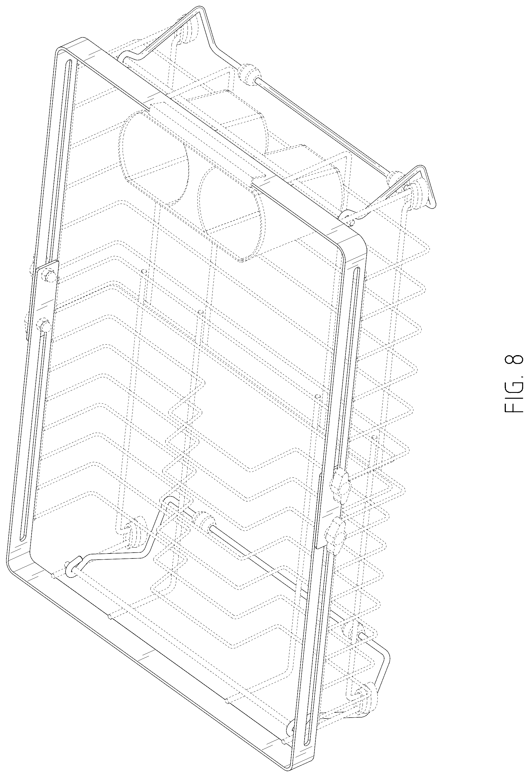 Patent USD1077401 Figure 8 – Dish drying rack