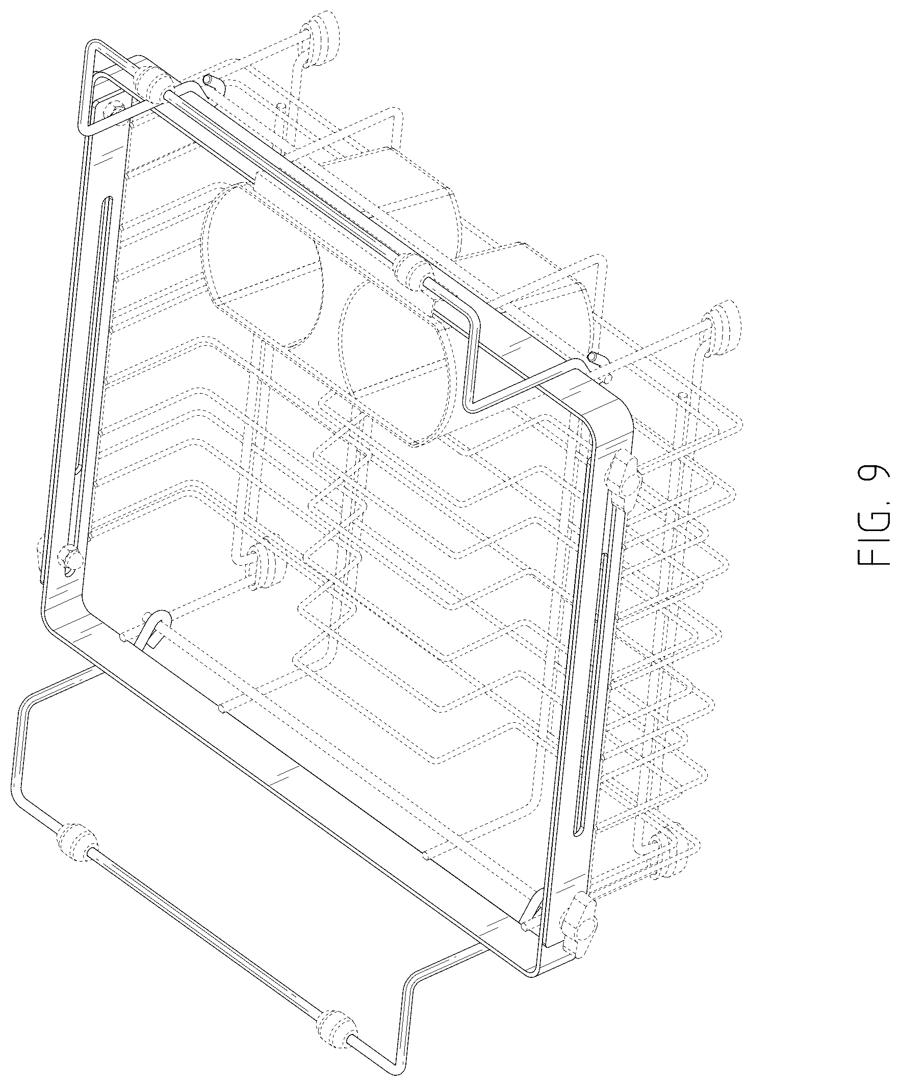 Patent USD1077401 Figure 9 – Dish drying rack