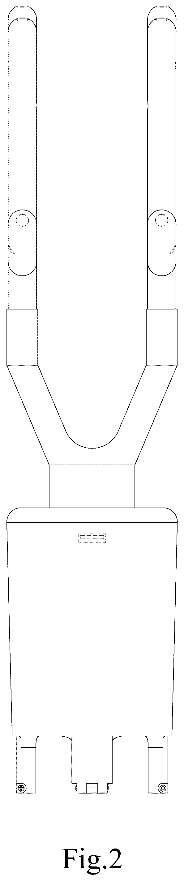 Patent USD1077402 Figure 2 – Glove drying apparatus