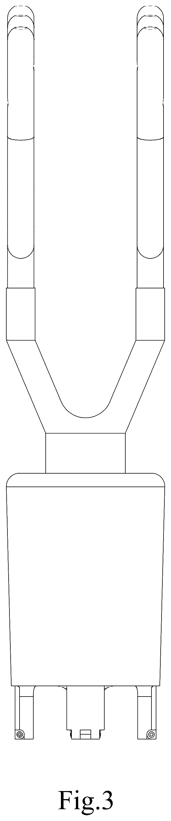 Patent USD1077402 Figure 3 – Glove drying apparatus